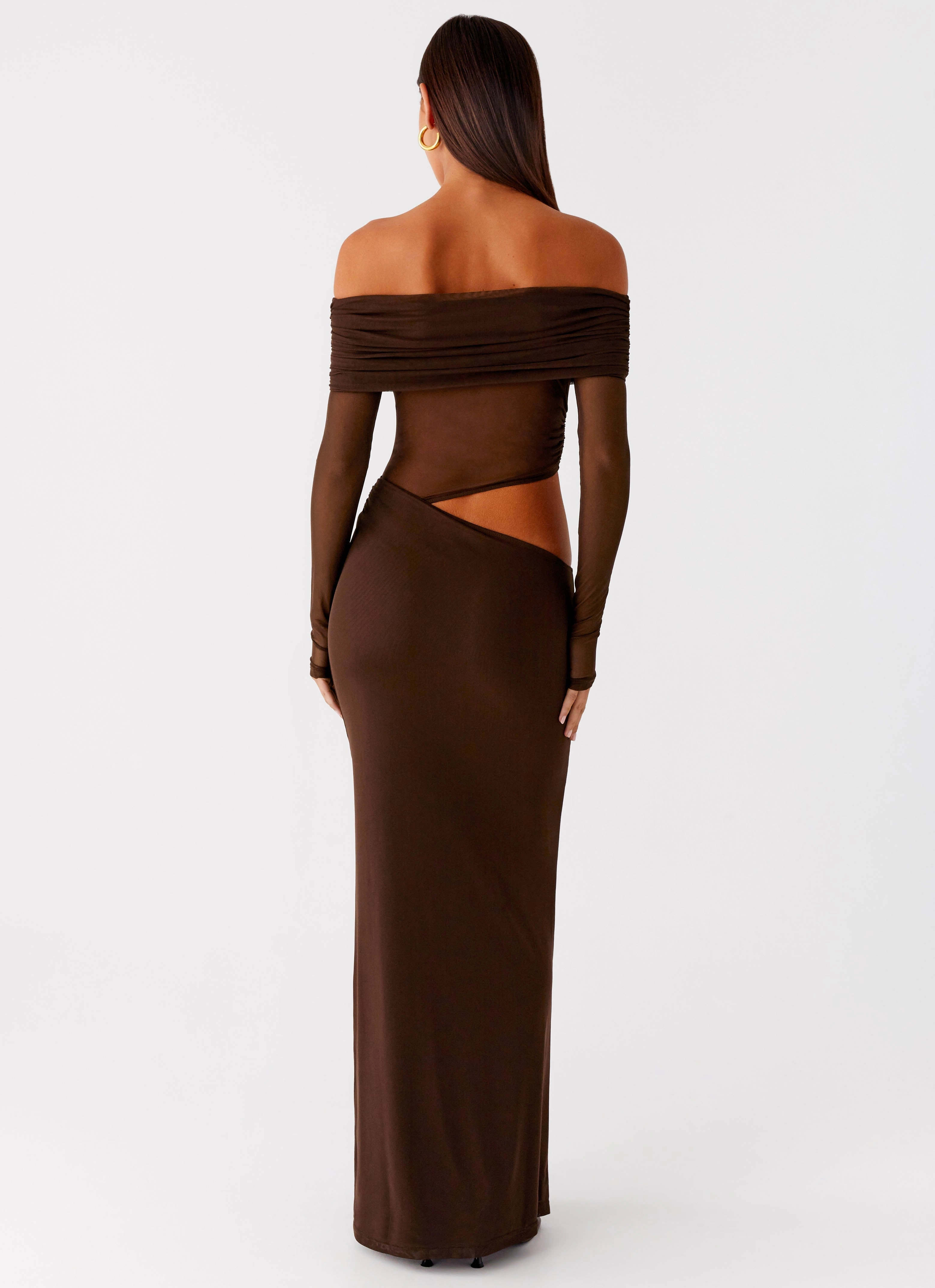 Emery Maxi Dress - Chocolate Comfort and Elegance Feminine layered dress