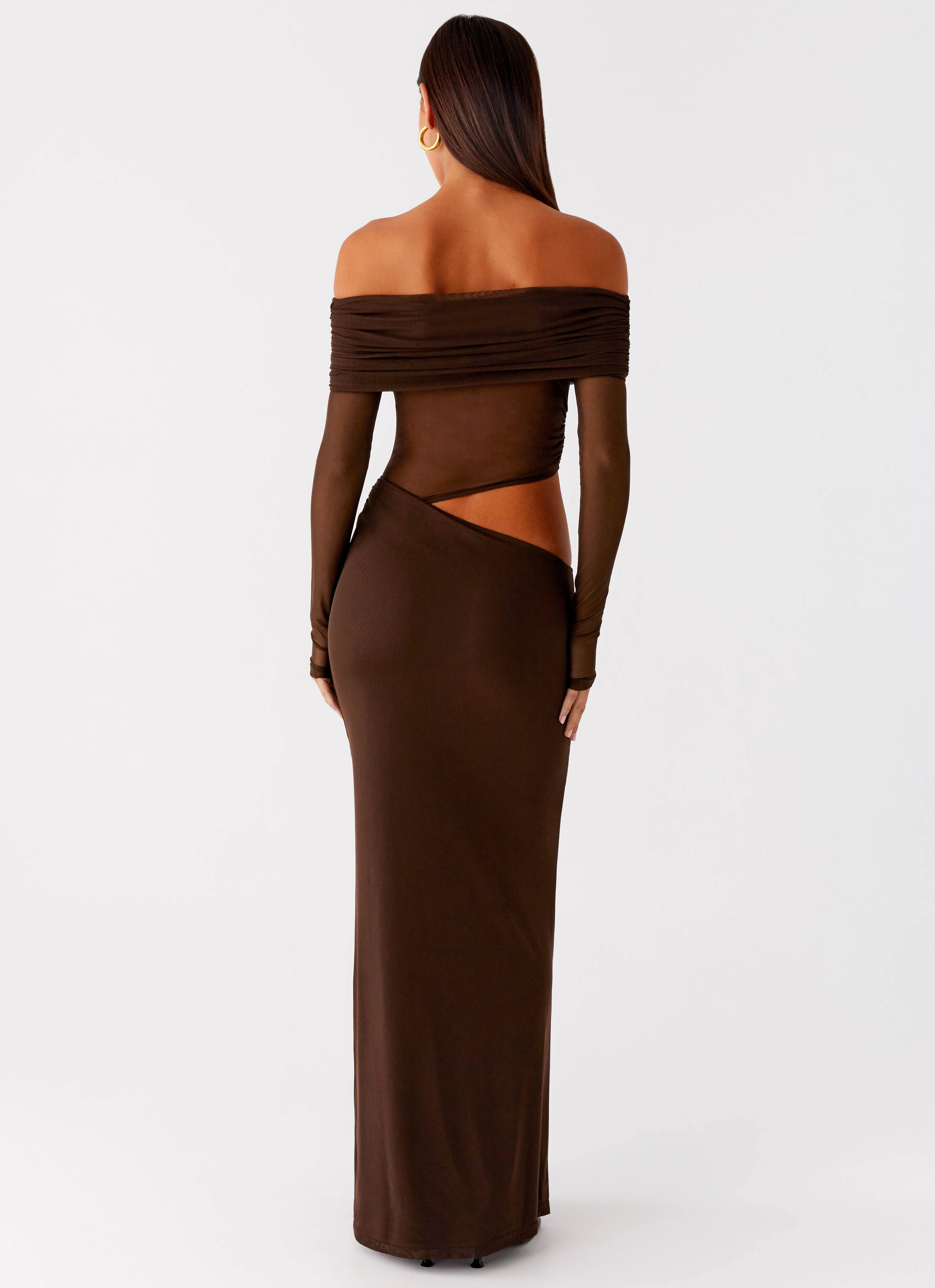 SmoothEdgeFinish Knit Cool Emery Maxi Dress - Chocolate
