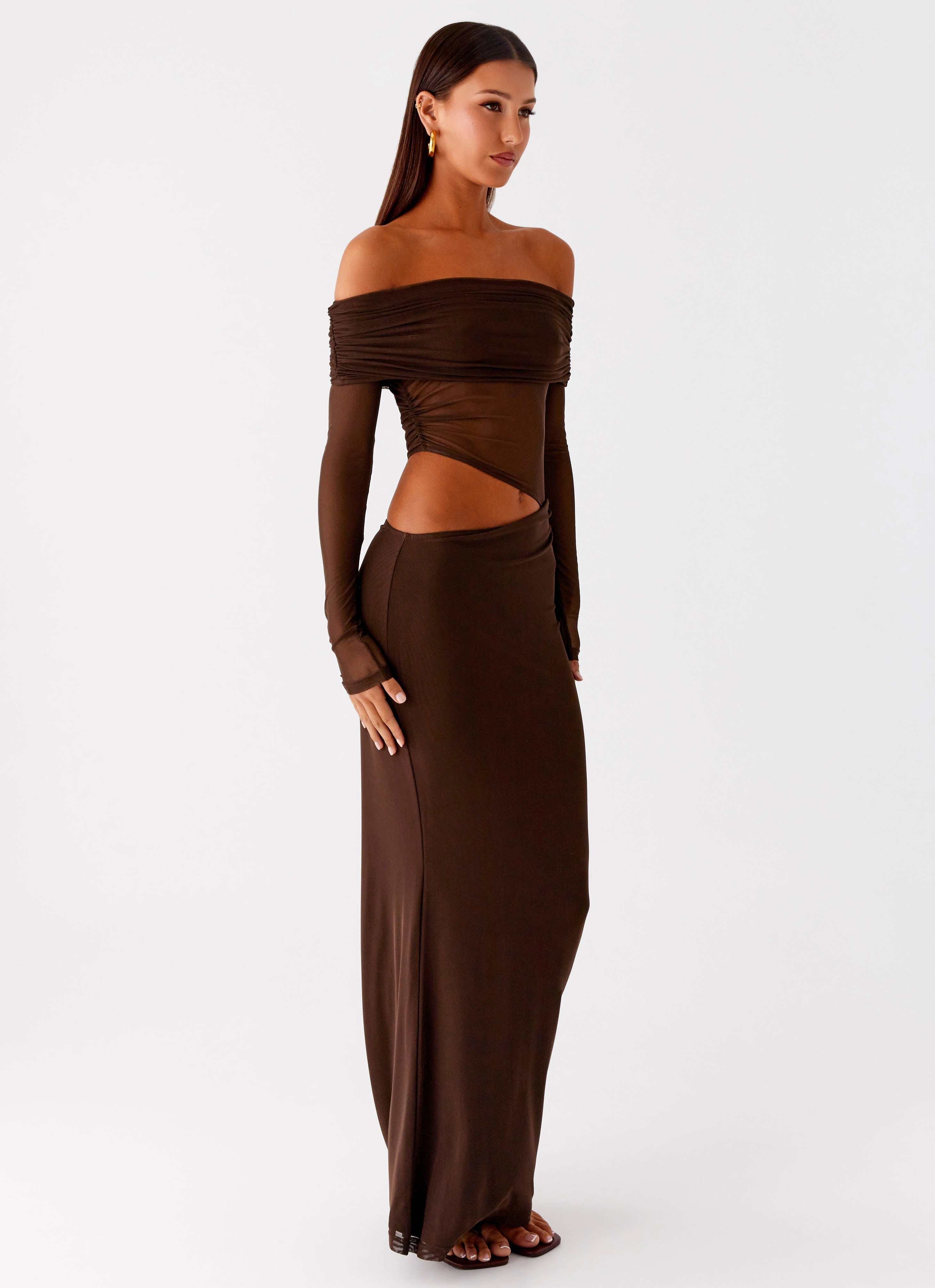 Work Vibes Emery Maxi Dress - Chocolate