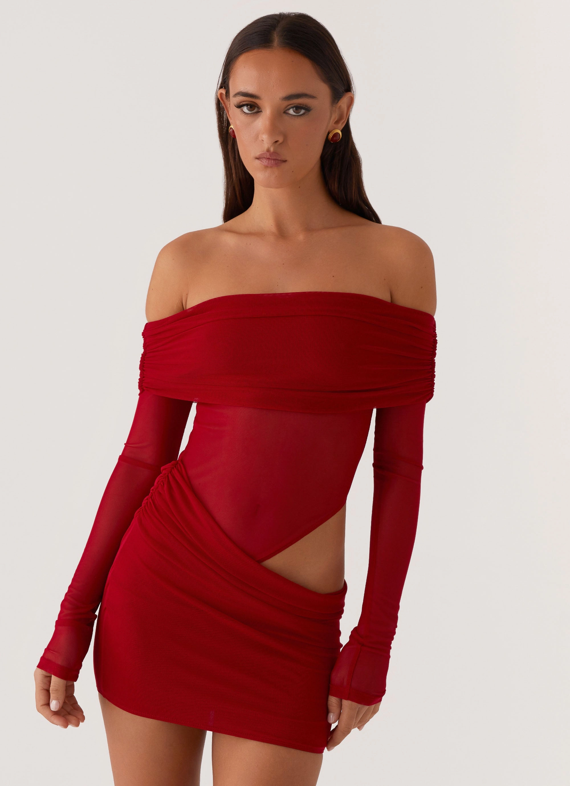 Cool Palette No Doubt Mini Dress - Red