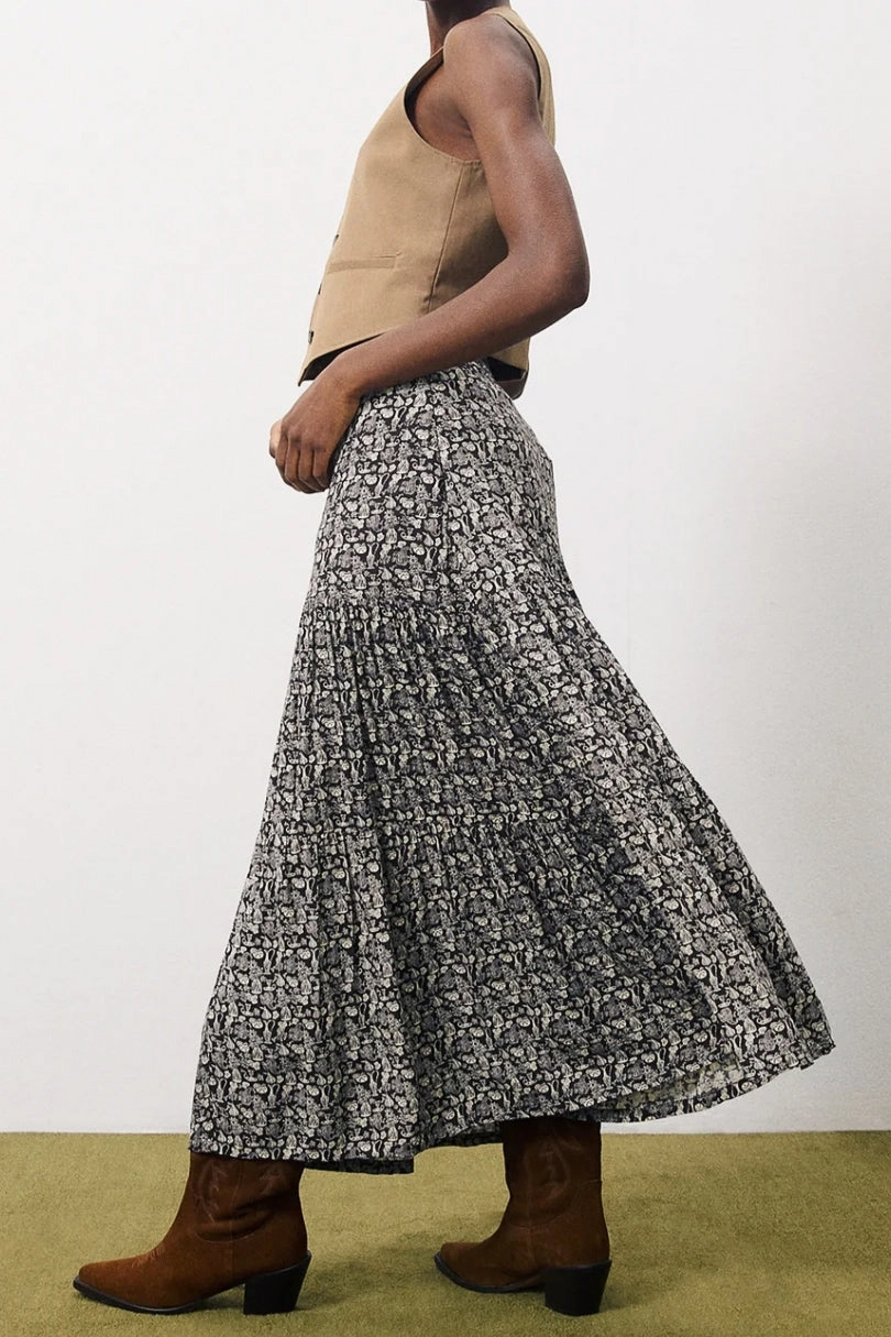 Shape Retention High-rise waist FRNCH Audrey Skirt