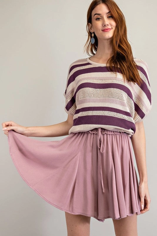 Raelynn Rayon Gauze Swing Skirt Blazer