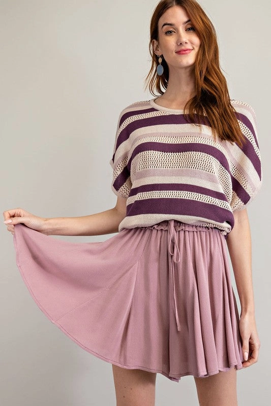 Raelynn Rayon Gauze Swing Skirt Breezy Flow