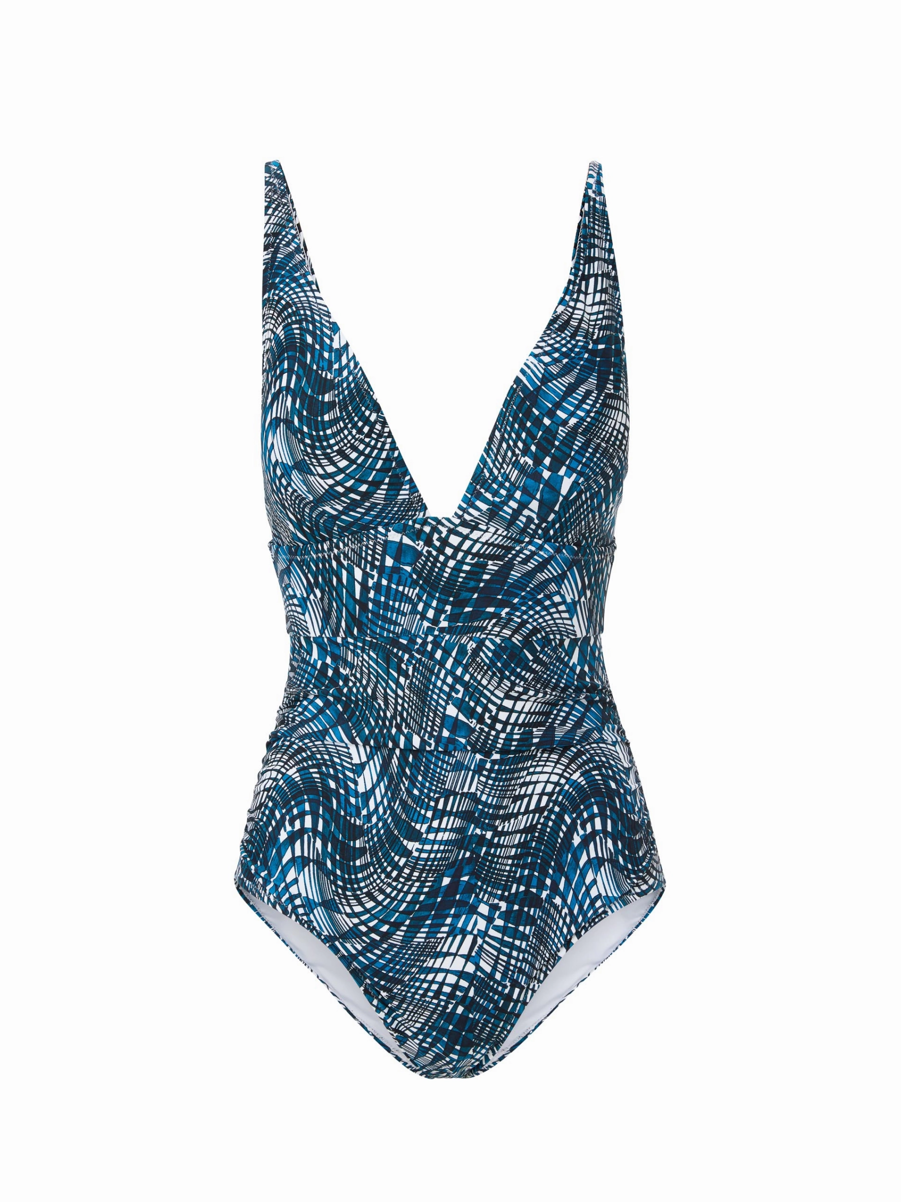 Niki One Piece Abstract Wave Layered construction Top Rated