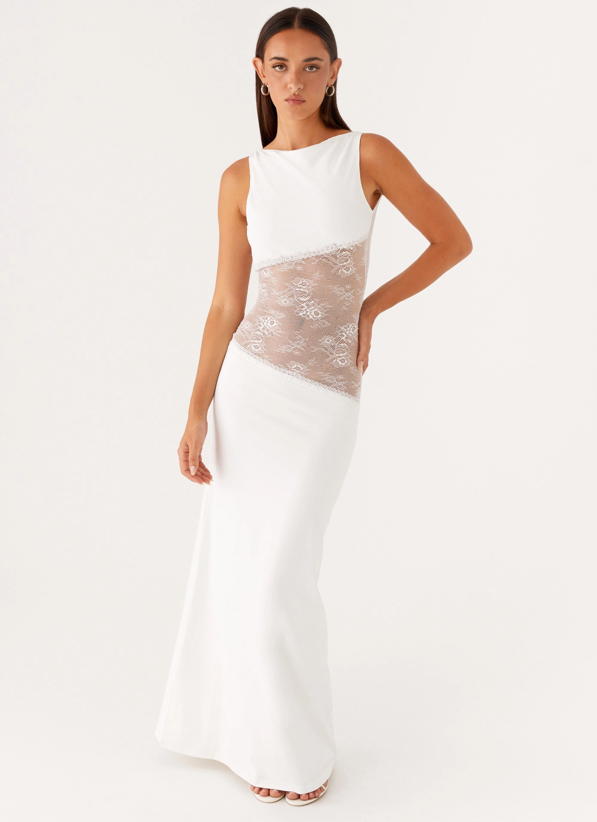 Lucinda Maxi Dress - White Perfectly Fit Look