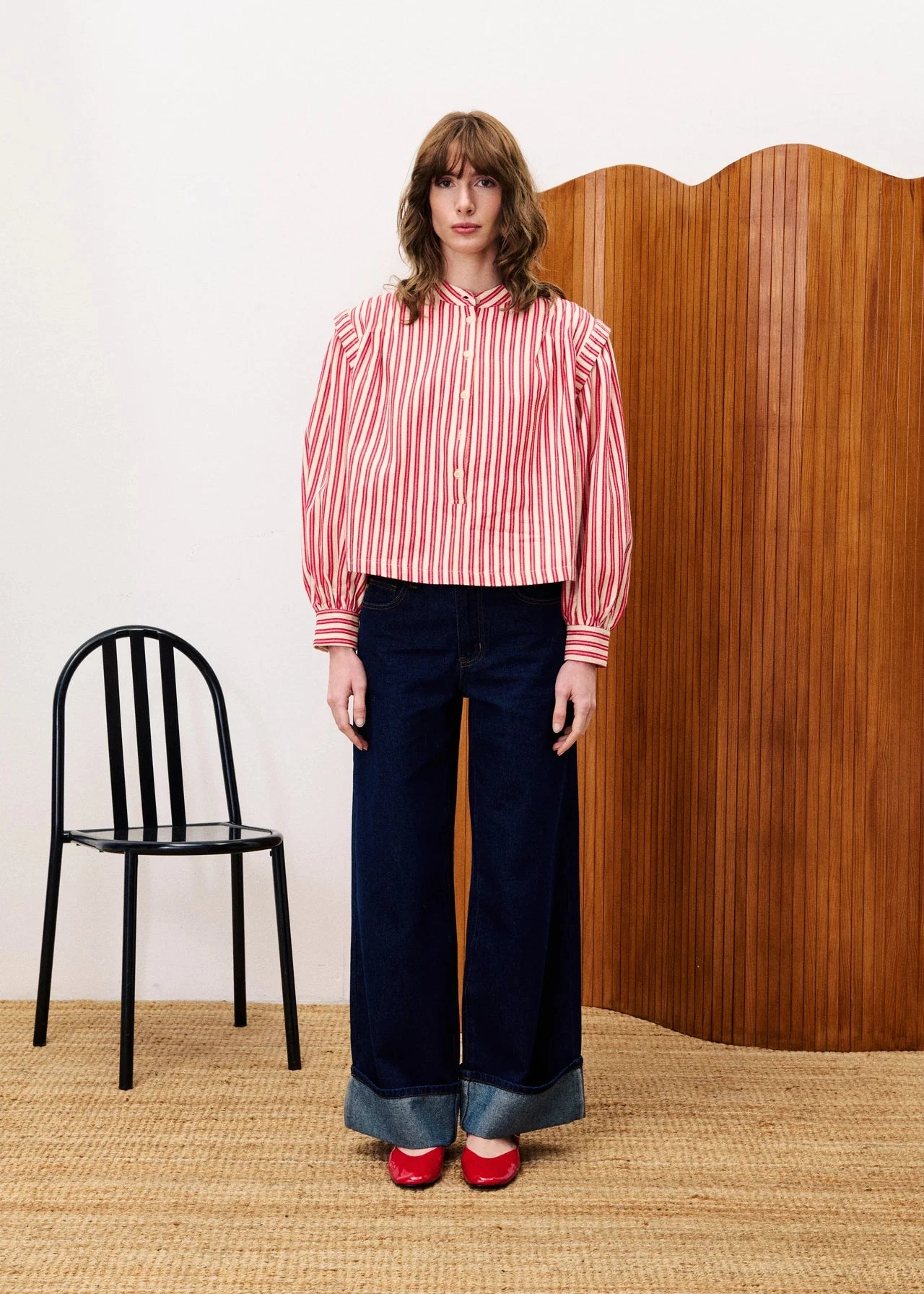 FRNCH Choupette Blouse FlexibleElasticatedEdging