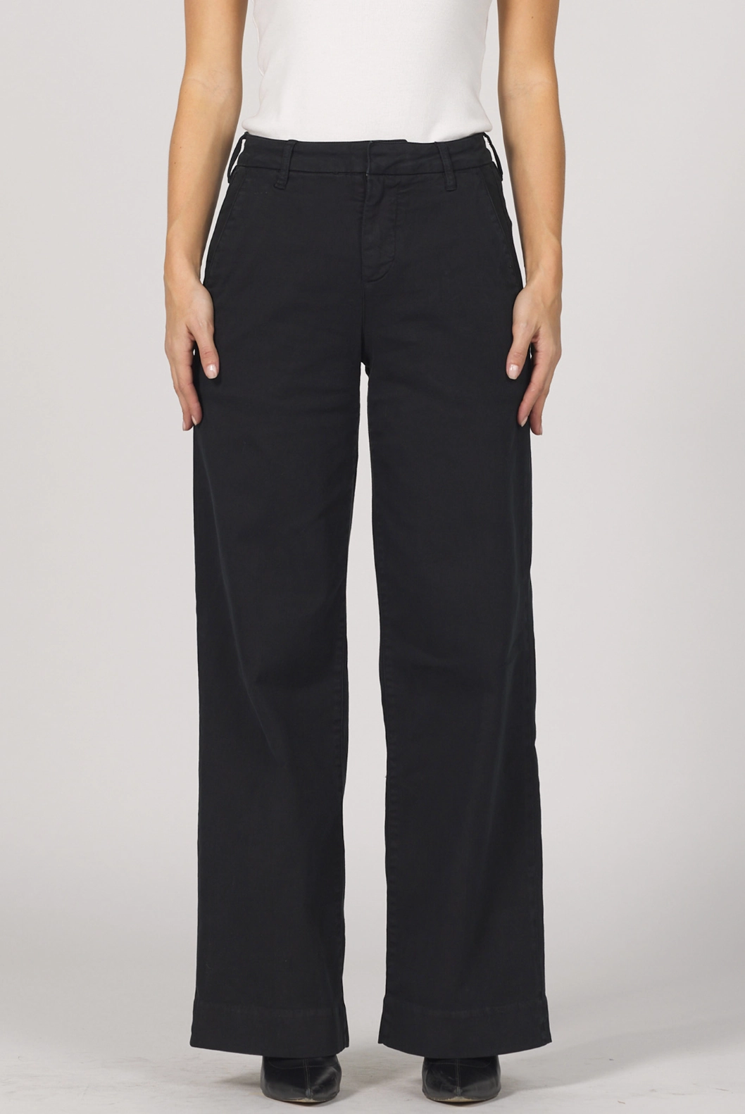 TemperatureRegulating AntiPillingSurface Brandy Straight Leg Pants - Black