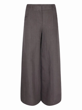 Dee's Trouser in Dark Chocolate Wrinkle Resistant Finish