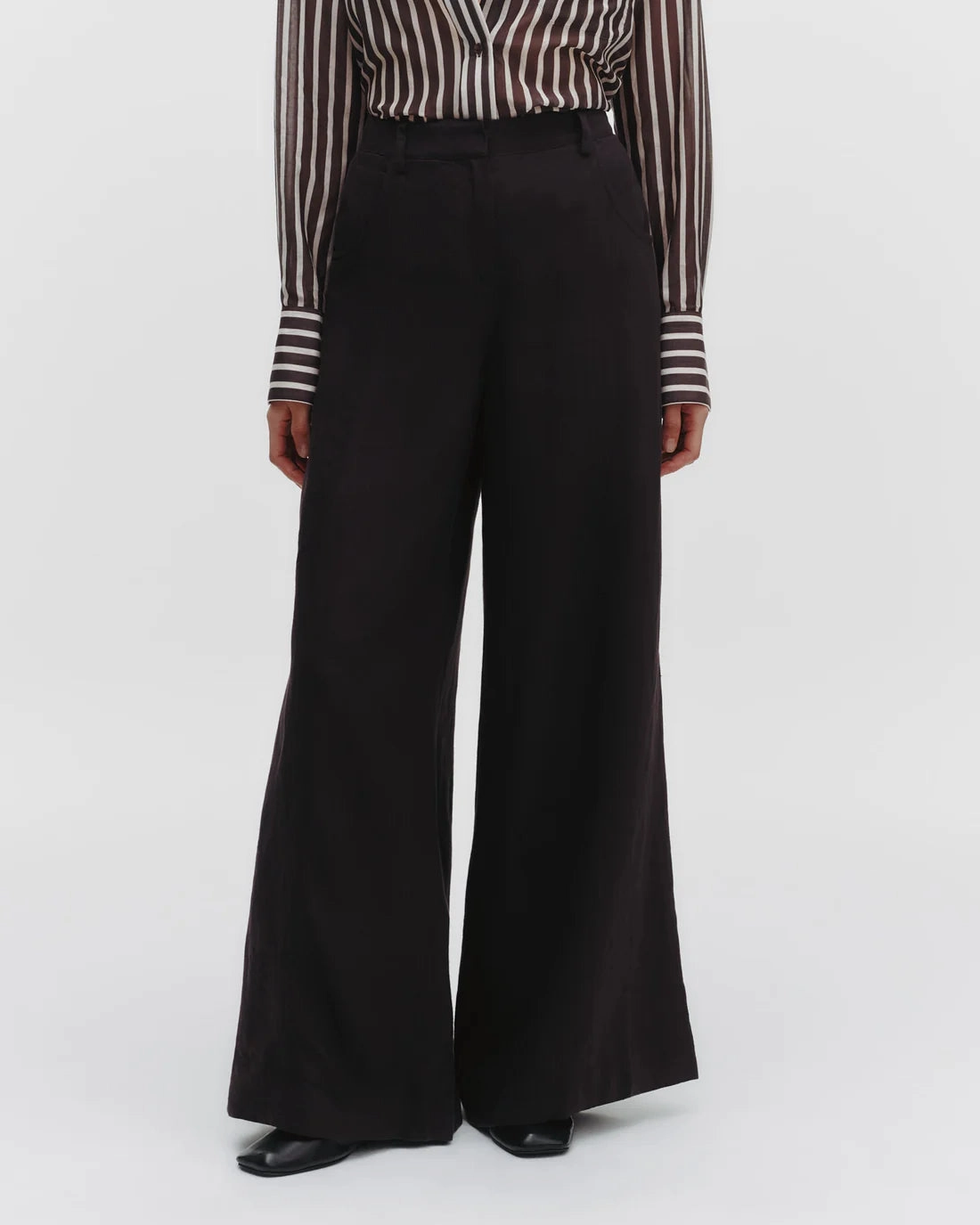 Dee's Trouser in Dark Chocolate Comfortable Stretch