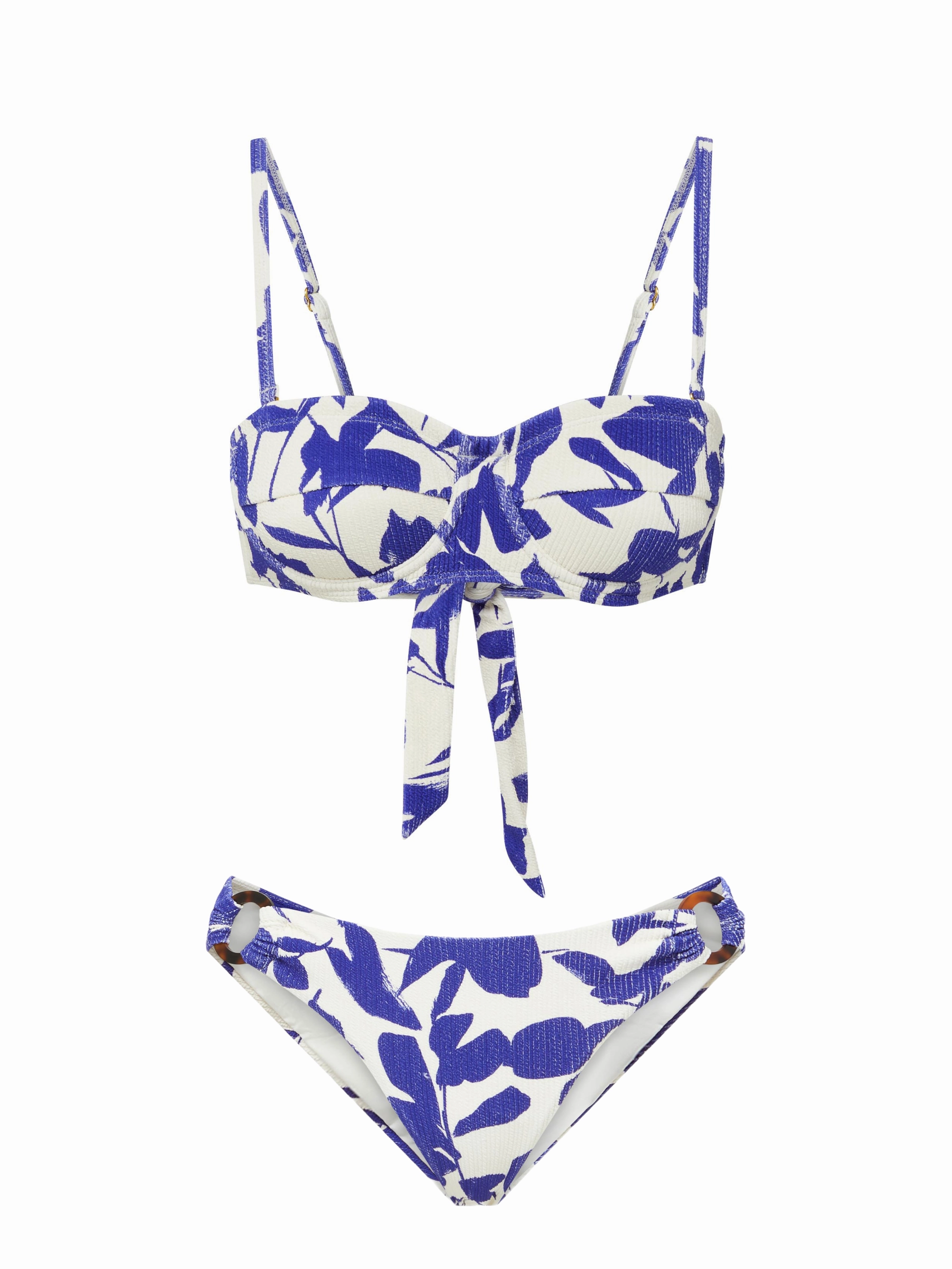 Solar Protective Coating Nellie Top   Ring Trim Bottom In Moraea Garden Texture