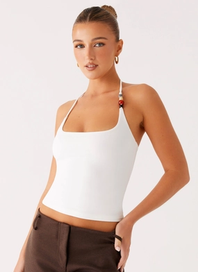 Palm Beach Top - Ivory SubtleTexture