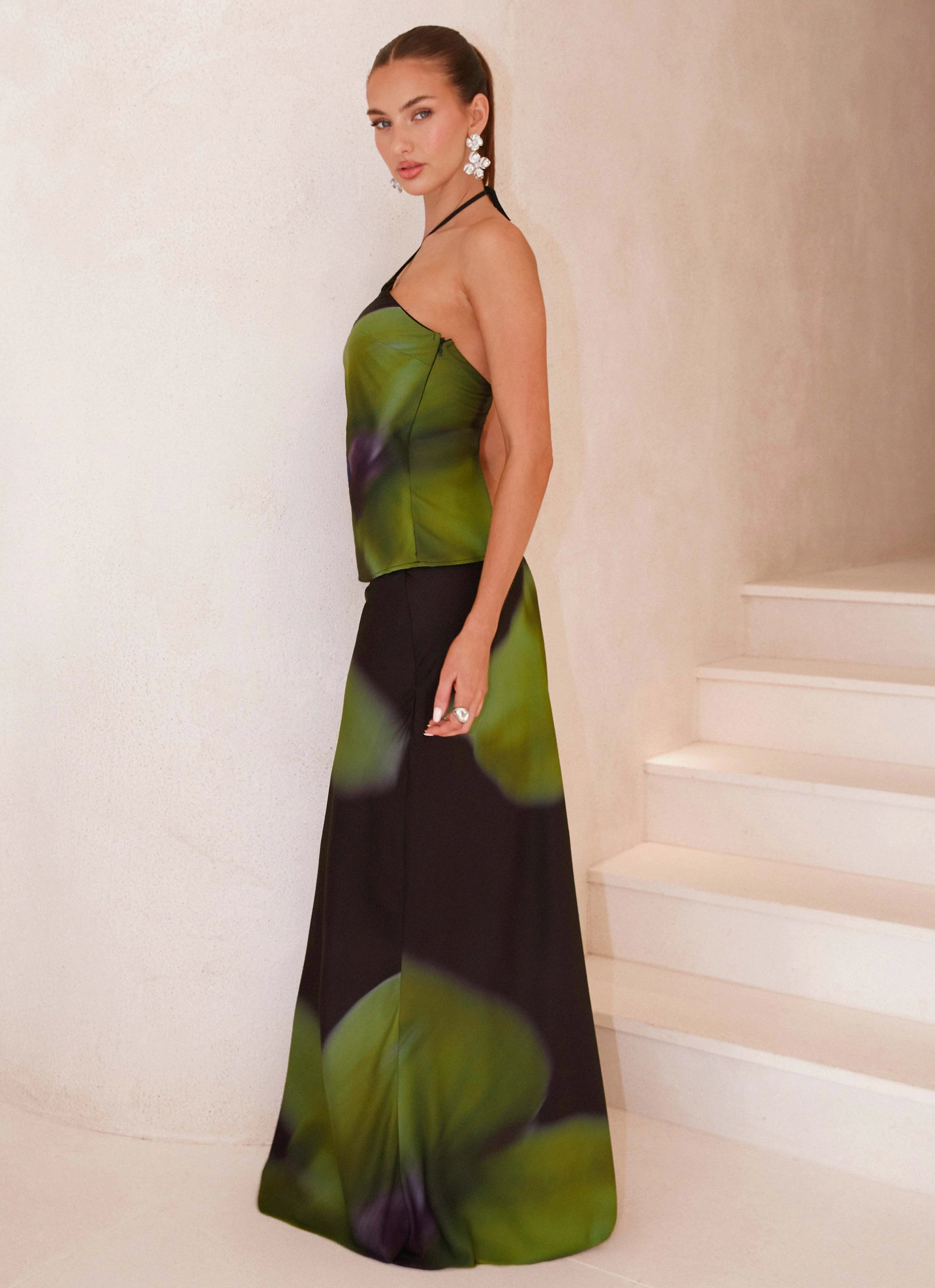 Rosetta Top - Lime Flower Minimalist Design WaterResistantCoating