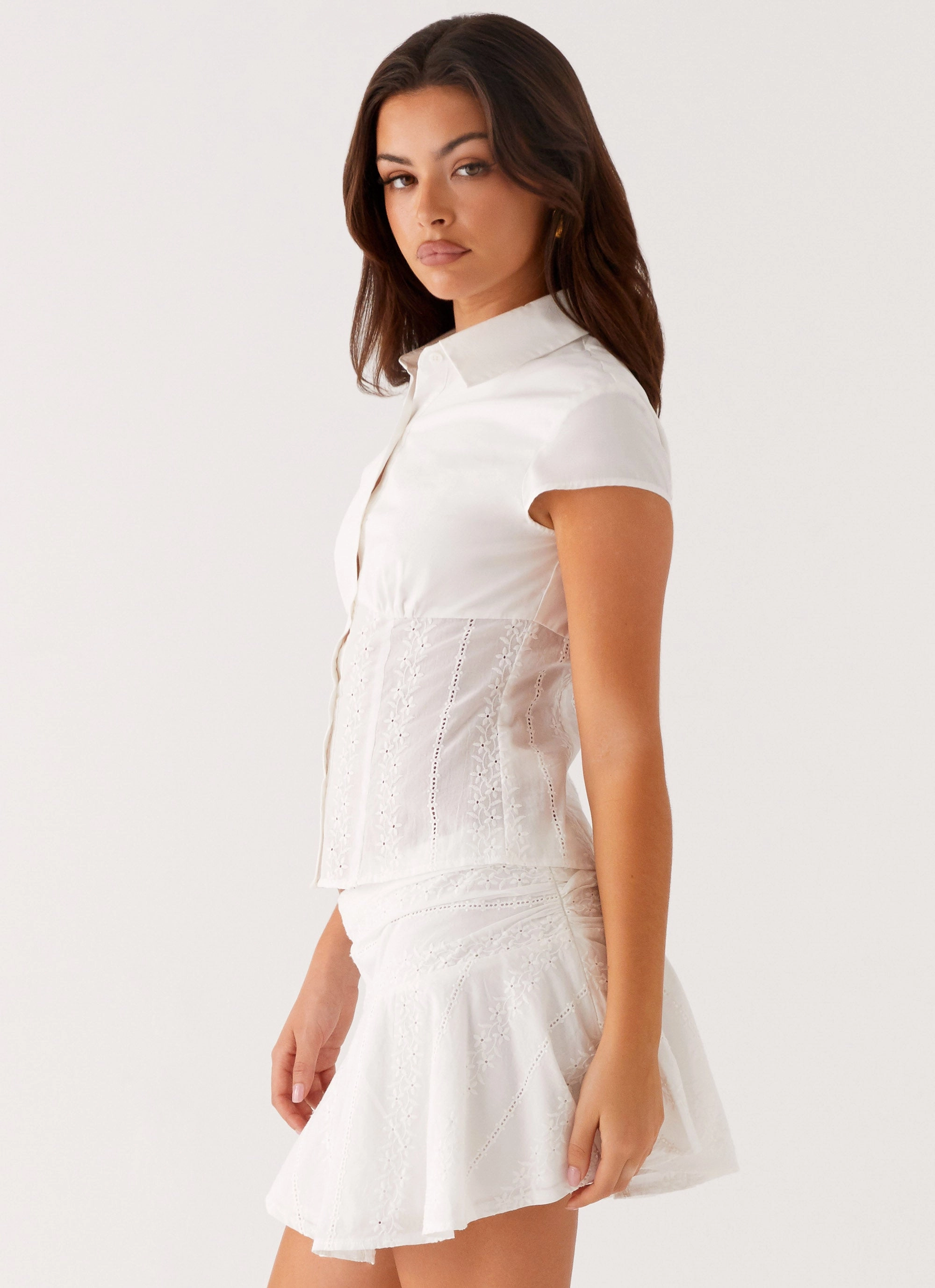 Sustainable Material Blend Myola Shirt - White