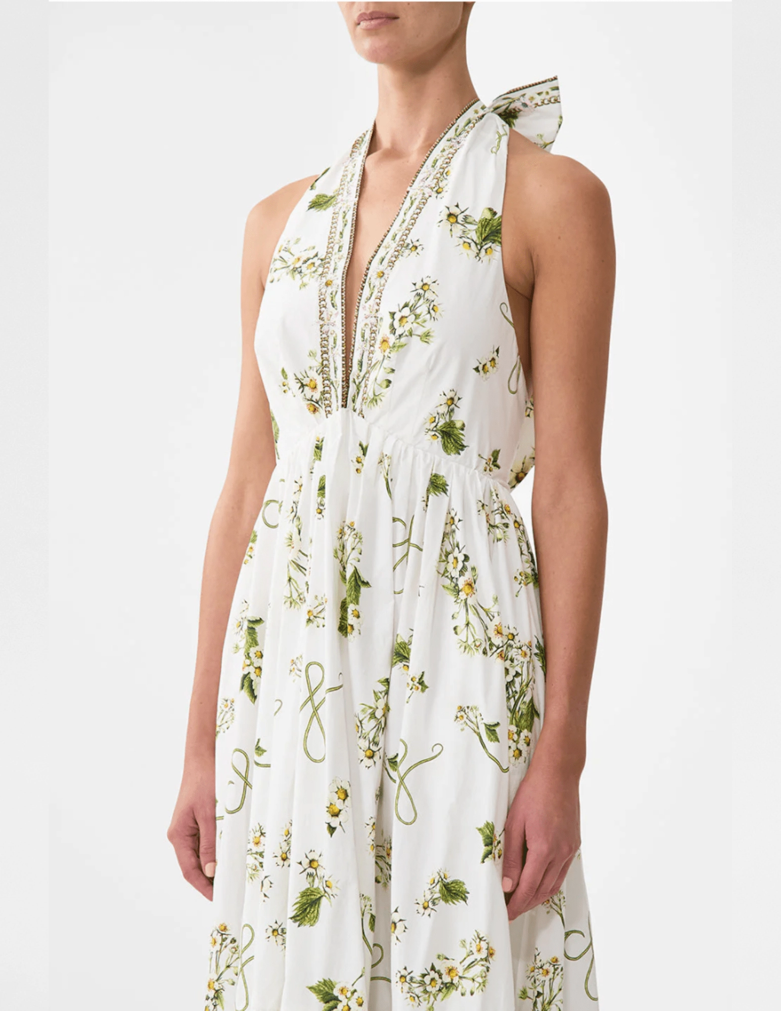 Camilla Ruffle Hem Halter Dress HighWaistSupport pilling resistant