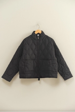 PortableOption Quilted Jacket - Black