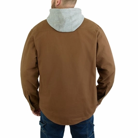 Wolverine Mens Overman SJ Chestnut 100% Cotton Cotton Jacket SnapFastenings All weather