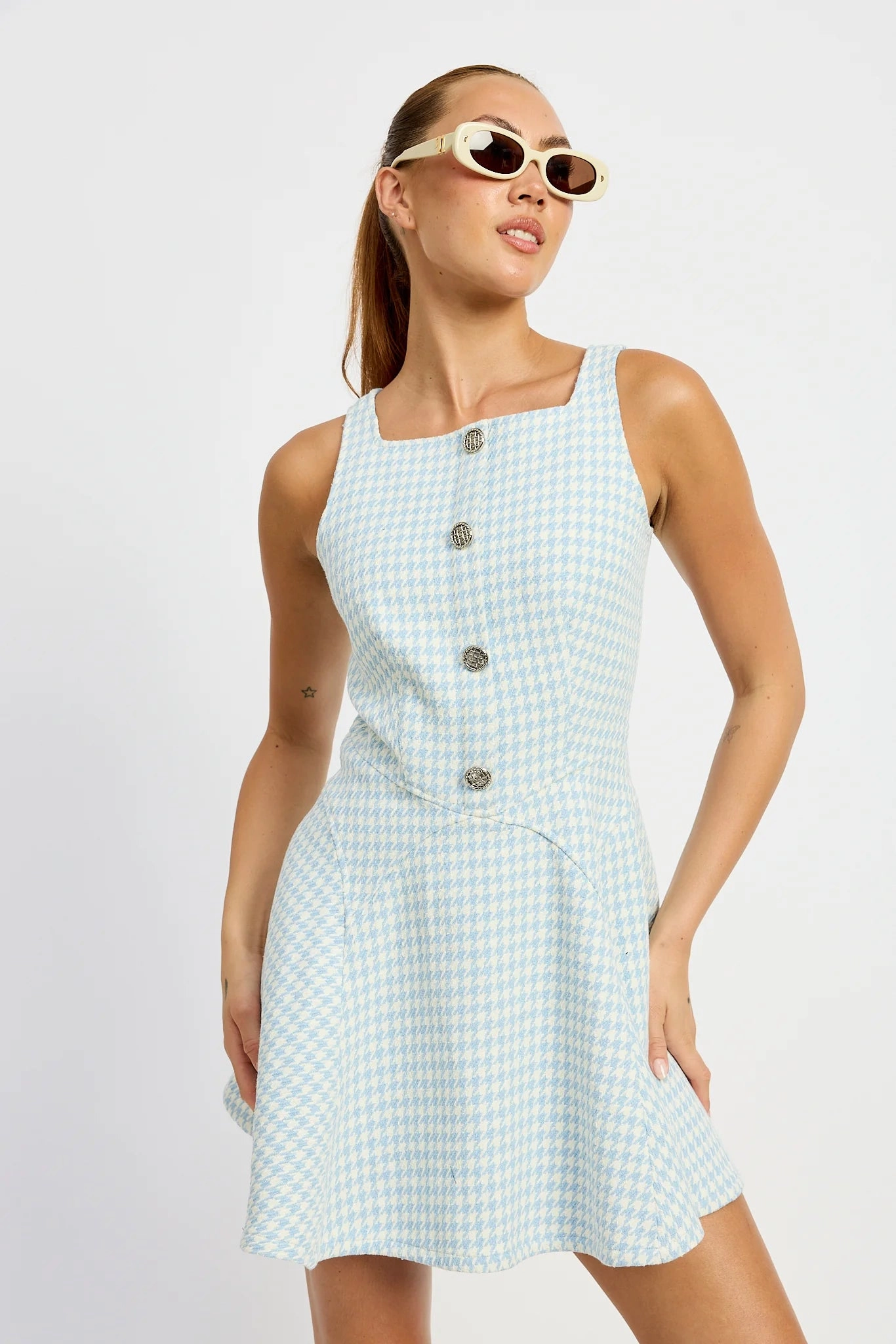 Raelynn Mini Dress Silicone Grip Interior Sporty Style