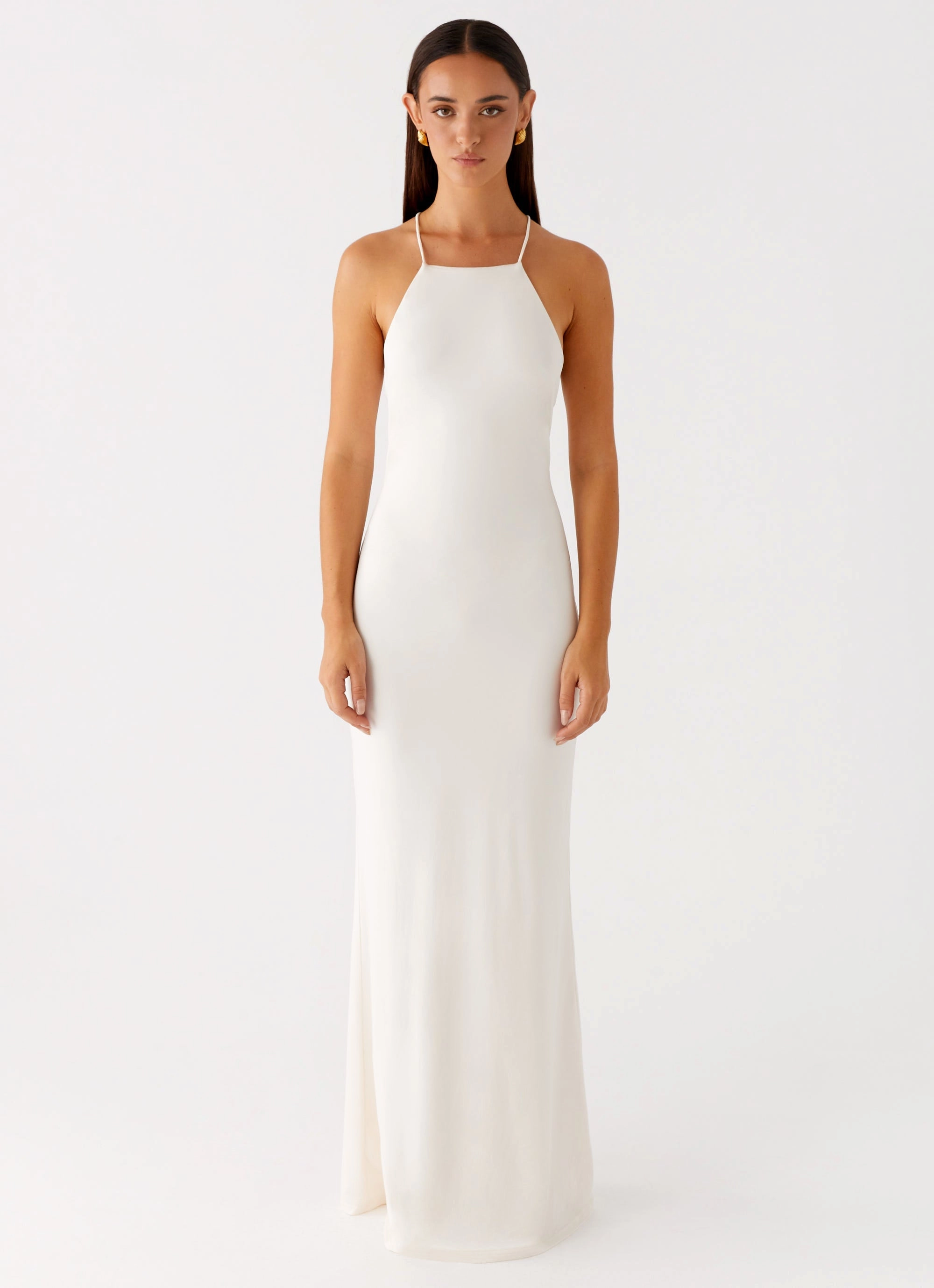Relaxed day dress Raffa Pearl Maxi Dress - Ivory
