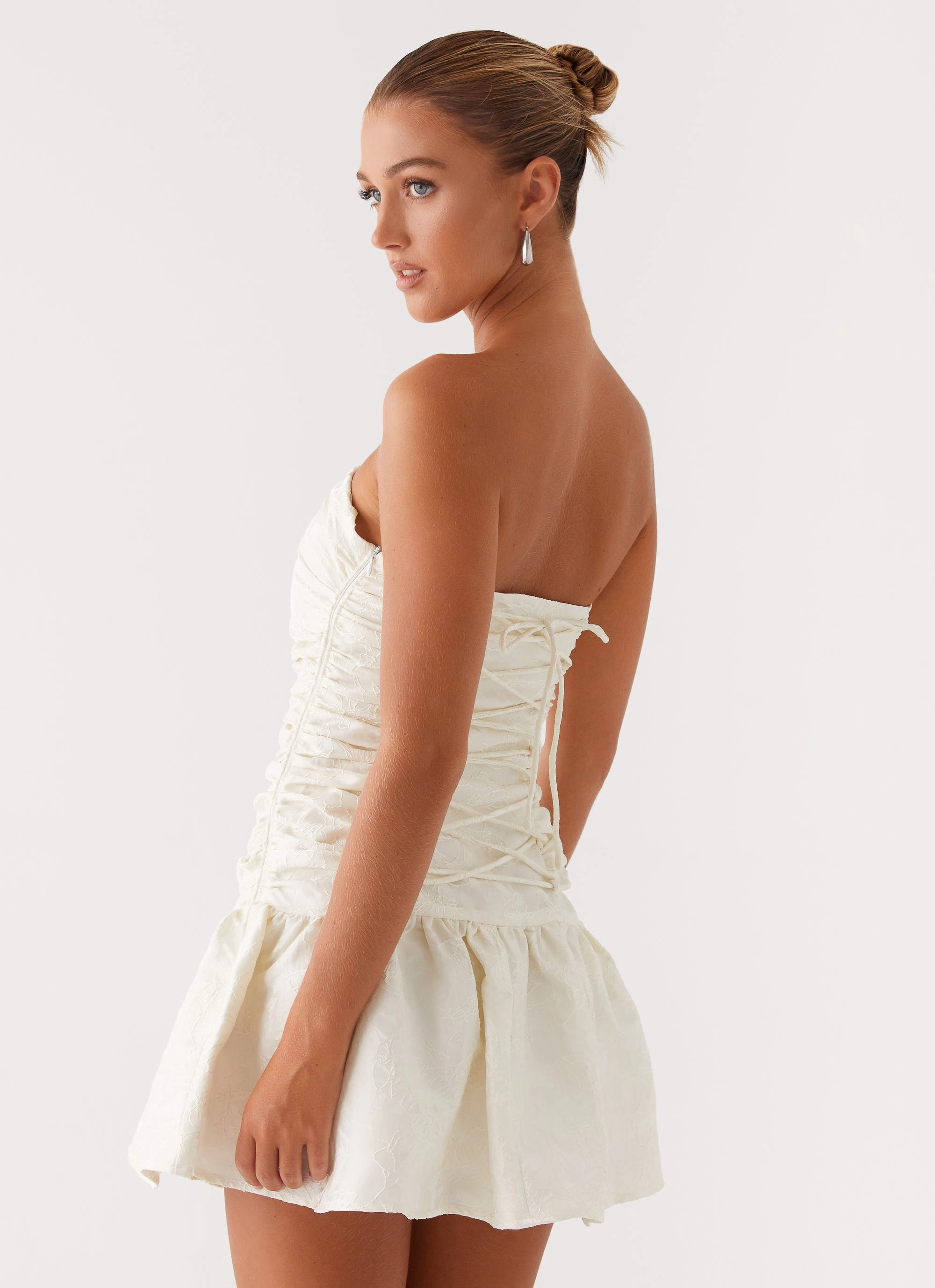 Ray Of Light Mini Dress - White Day Love