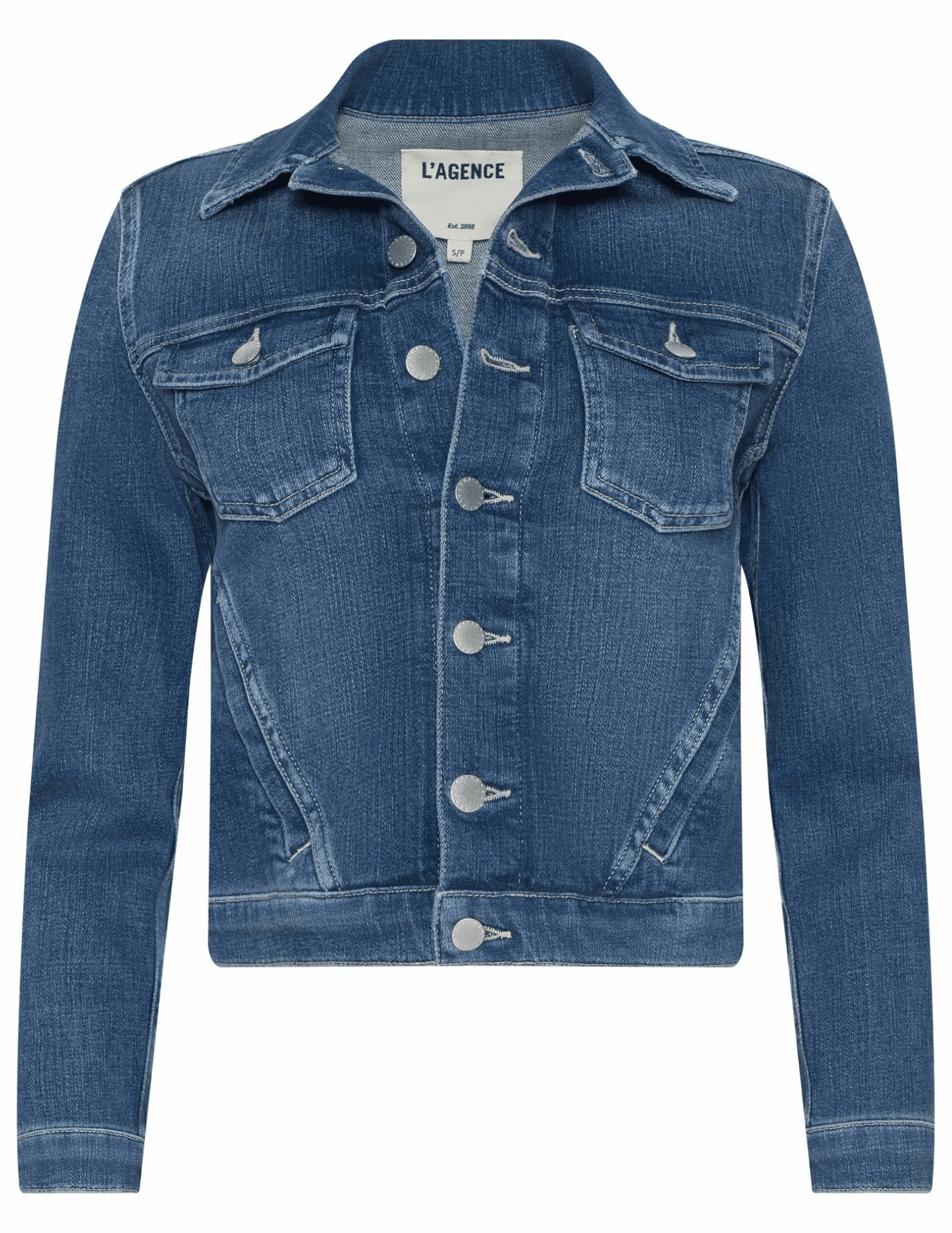 L'AGENCE Maven Slim Denim Jacket Go Anywhere Wear