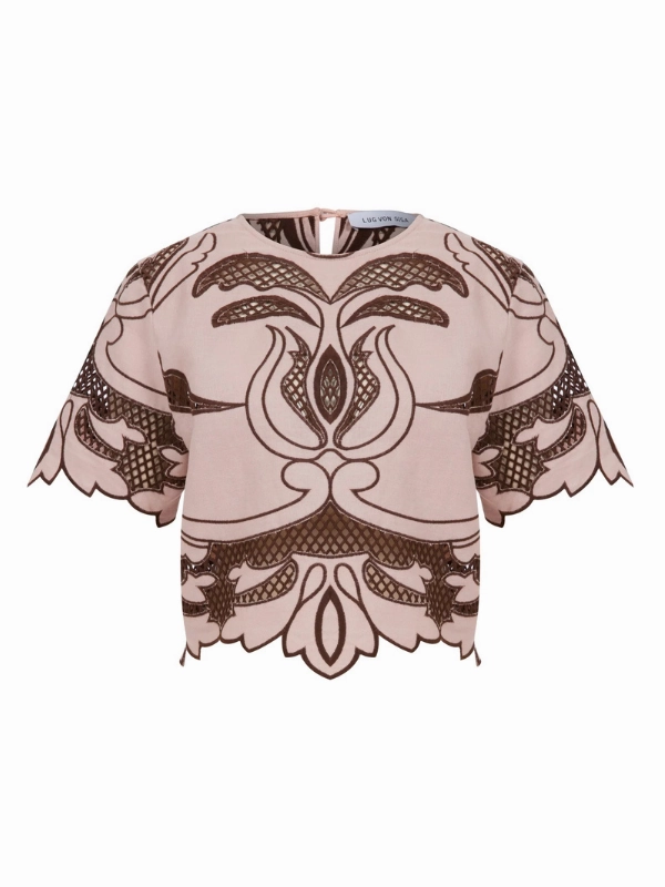 Dakota Top in Pink Tailored Silhouette