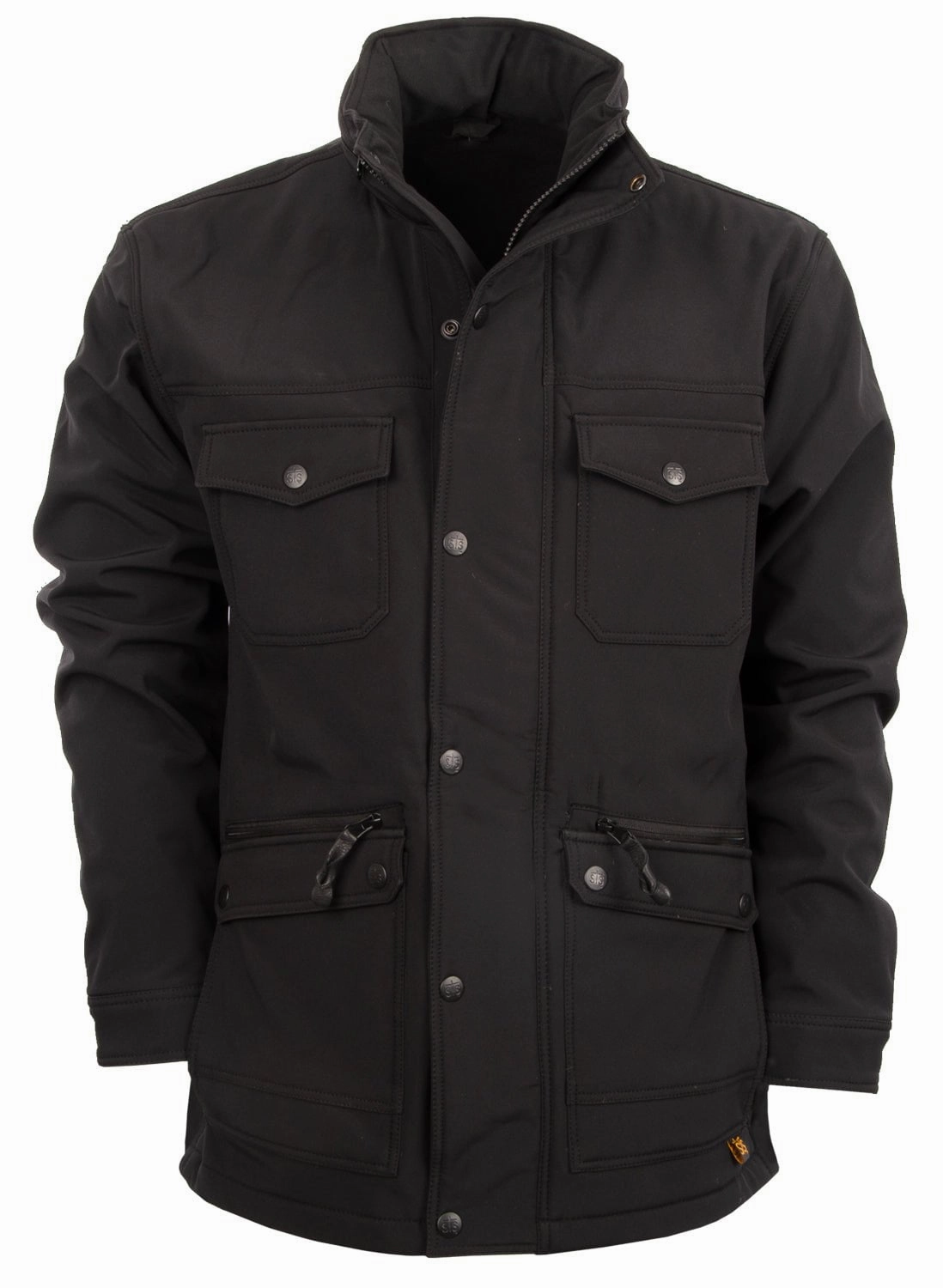 STS Ranchwear Womens Brazos II Black Polyester Softshell Jacket City Look