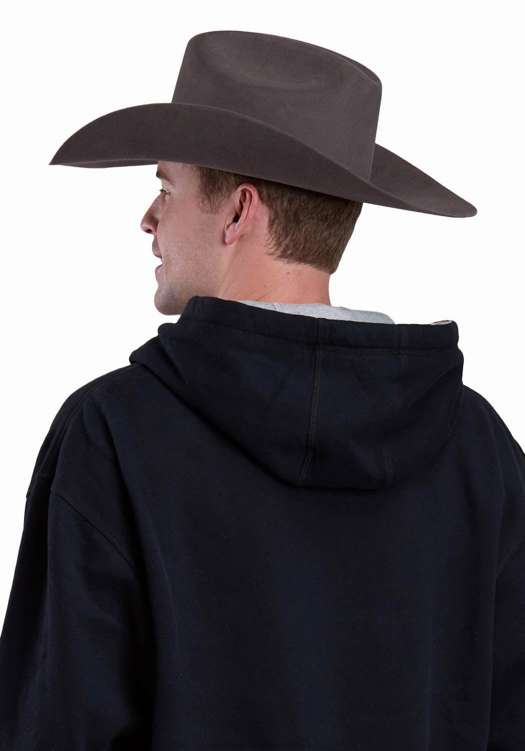Tin Haul Mens Longhorn By River Black Cotton Blend Hoodie Ergonomic Shoulder Cut
