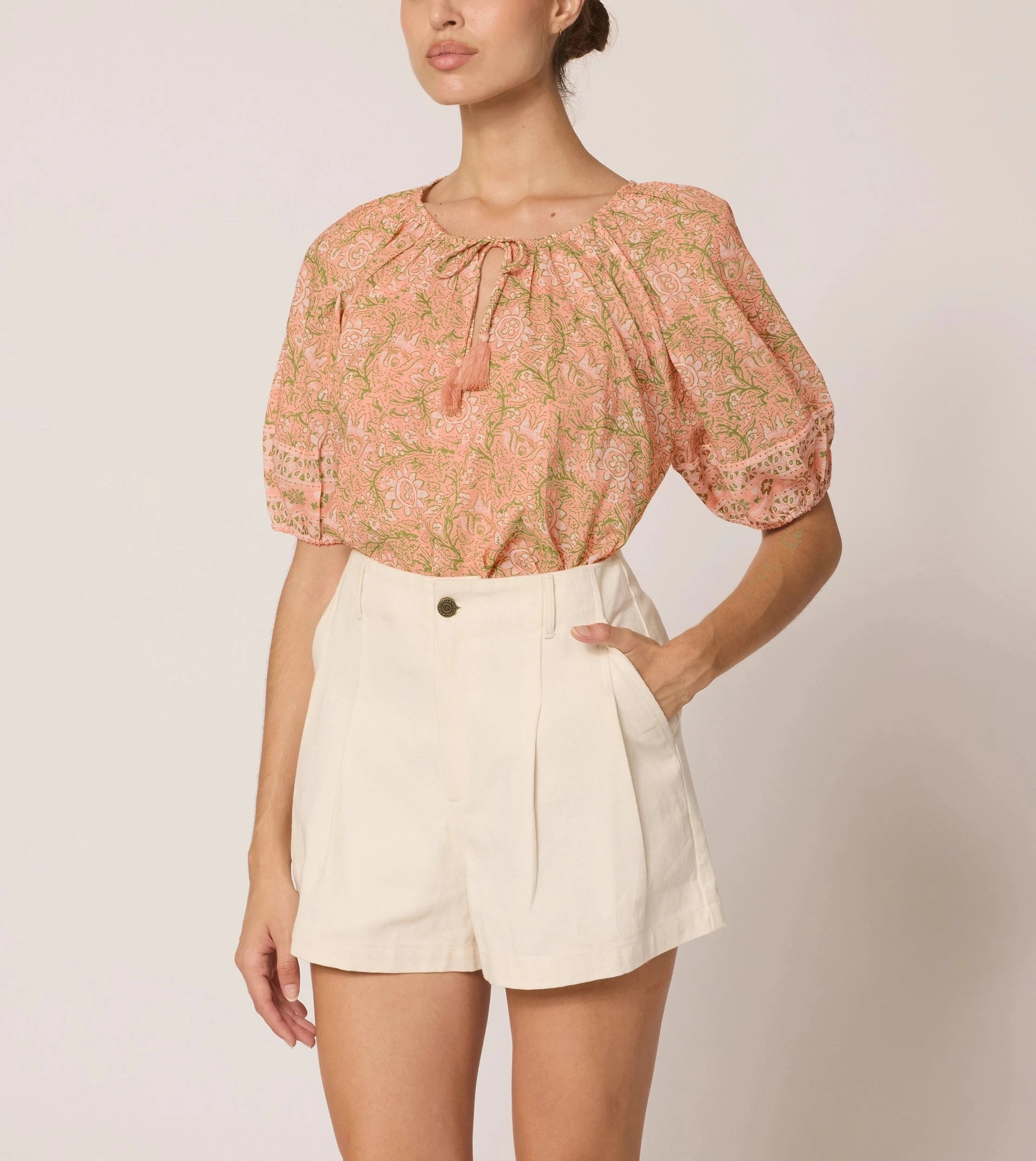 Quick Dry Blend Sporty Sweatshirt Johana Blouse | Cecil Blush