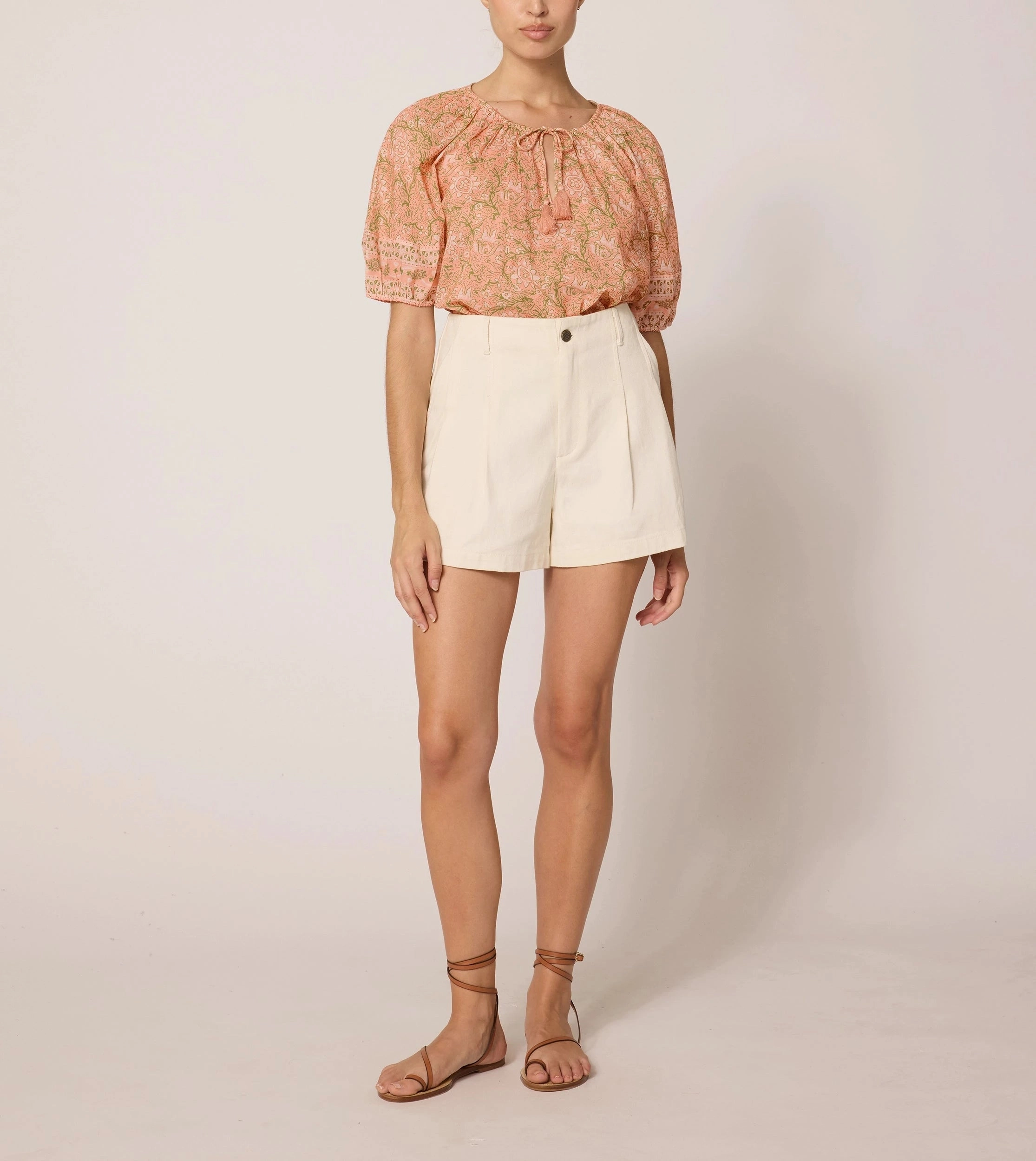 FlexibleRibbing Anti Pilling Finish Johana Blouse | Cecil Blush