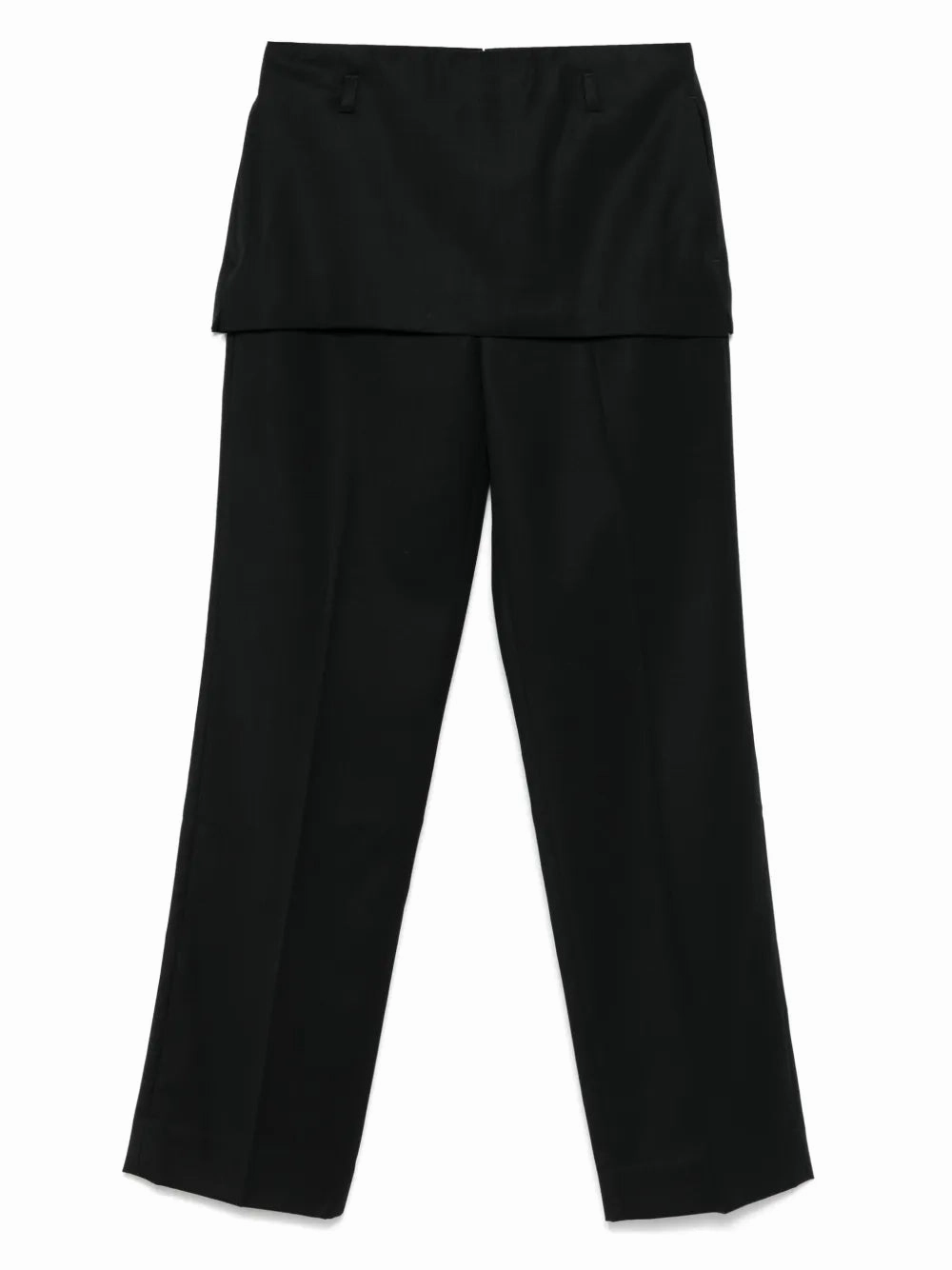 Skirt Trouser in Black Travel Fit Workwear