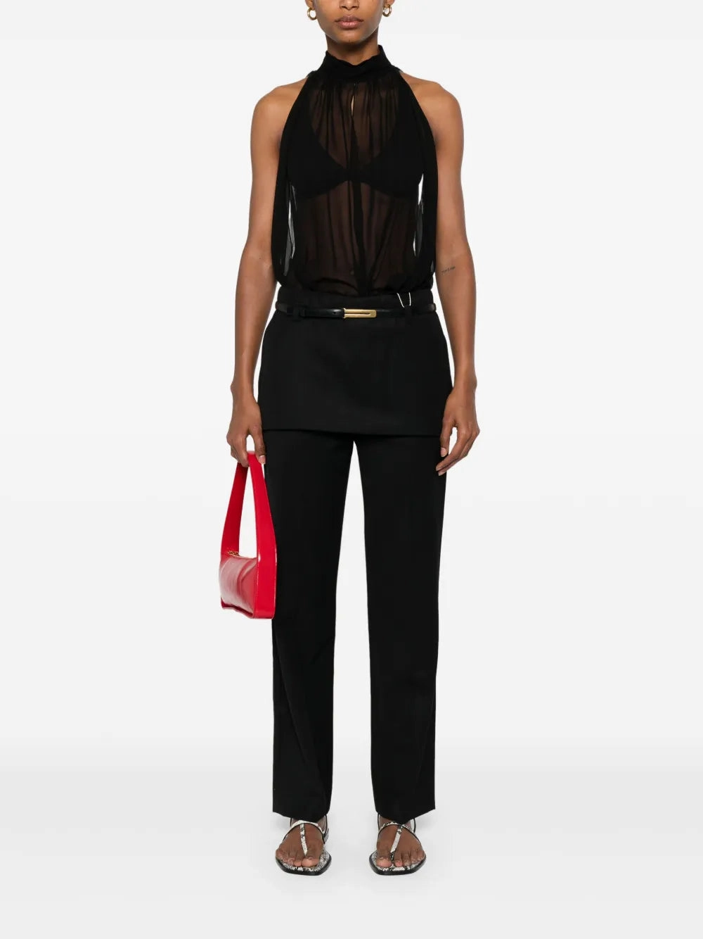 Skirt Trouser in Black Effortless Design