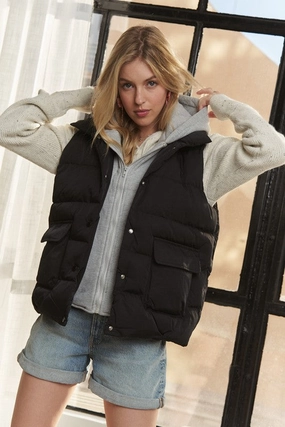 ReinforcedSeams Anti Pilling Surface TAYLOR SNAP BUTTON HOODIE JACKET