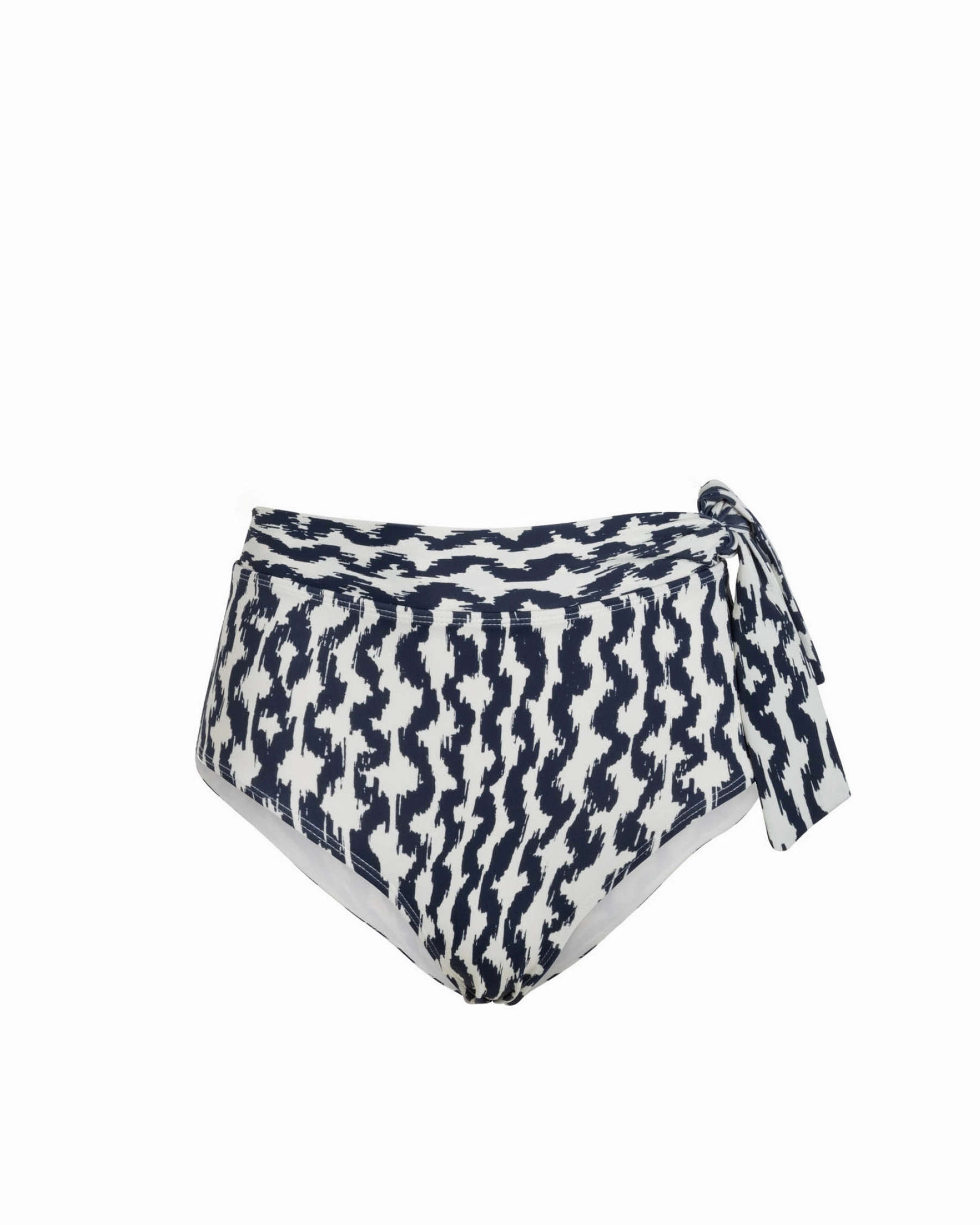 Flexible 4 Way Stretch Side Tie High Waist Bottom In Elysia Waves