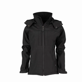 Easy Care Machine Washable City Layer Style STS Ranchwear Womens Weston Black Poly/Spandex Softshell Jacket