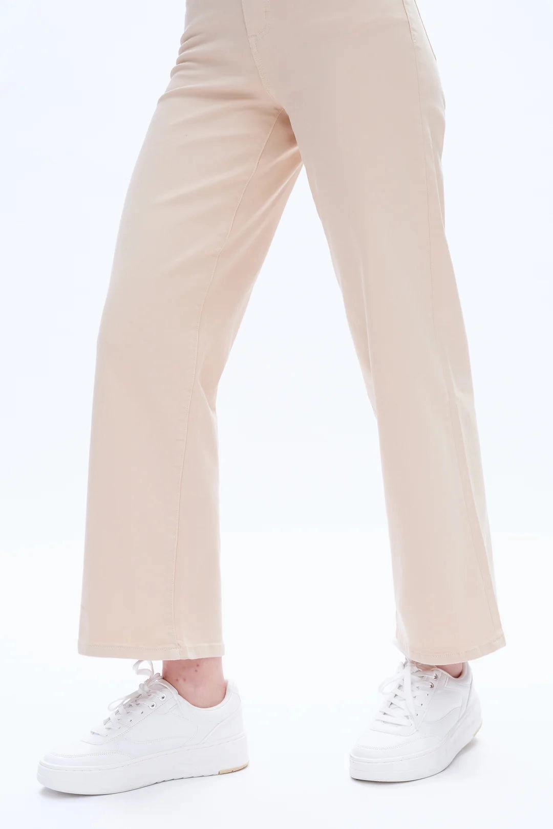 High Rise Wide Leg Denim Jeans NonScratchSurface ButterSoftTexture