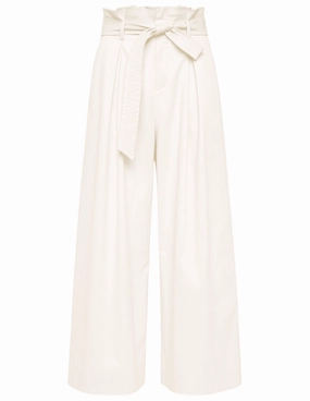 L'AGENCE Lowen Paperbag Cropped Pant Flexible Wear Durable Stitching