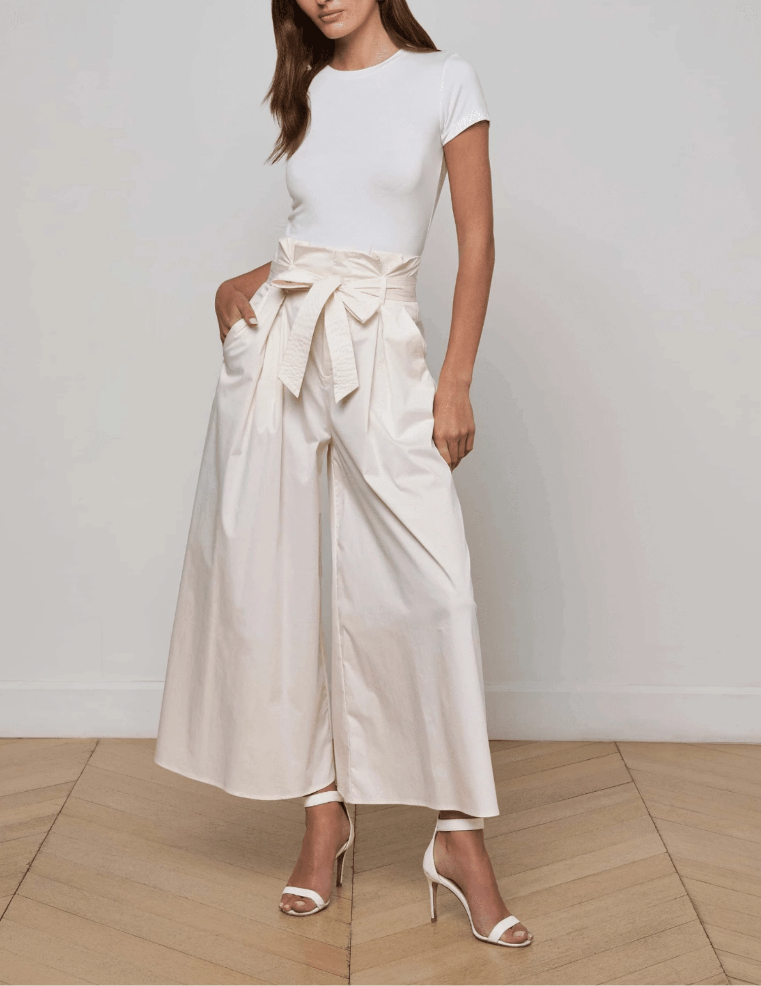 UVProtection AntiSlipGrip L'AGENCE Lowen Paperbag Cropped Pant