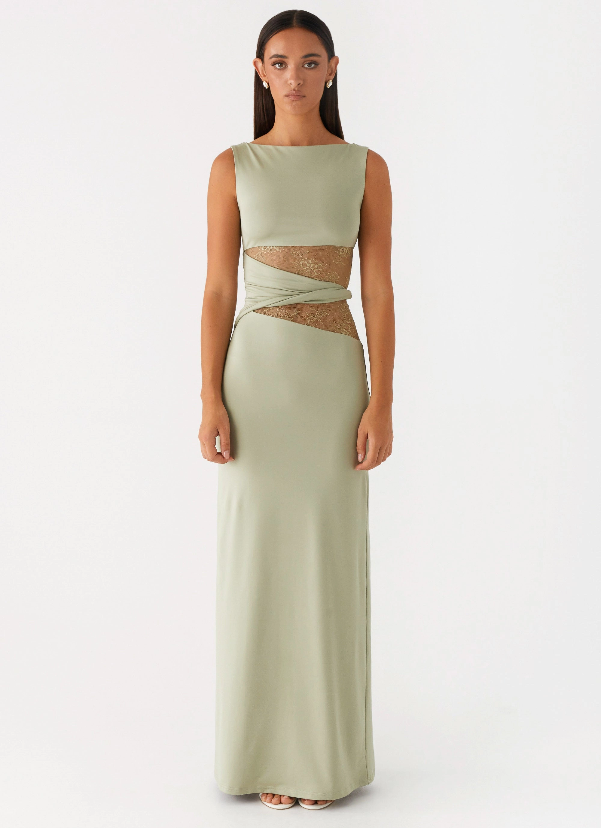 Fresh Motion Daywear Comfort Karma Maxi Dress - Sage