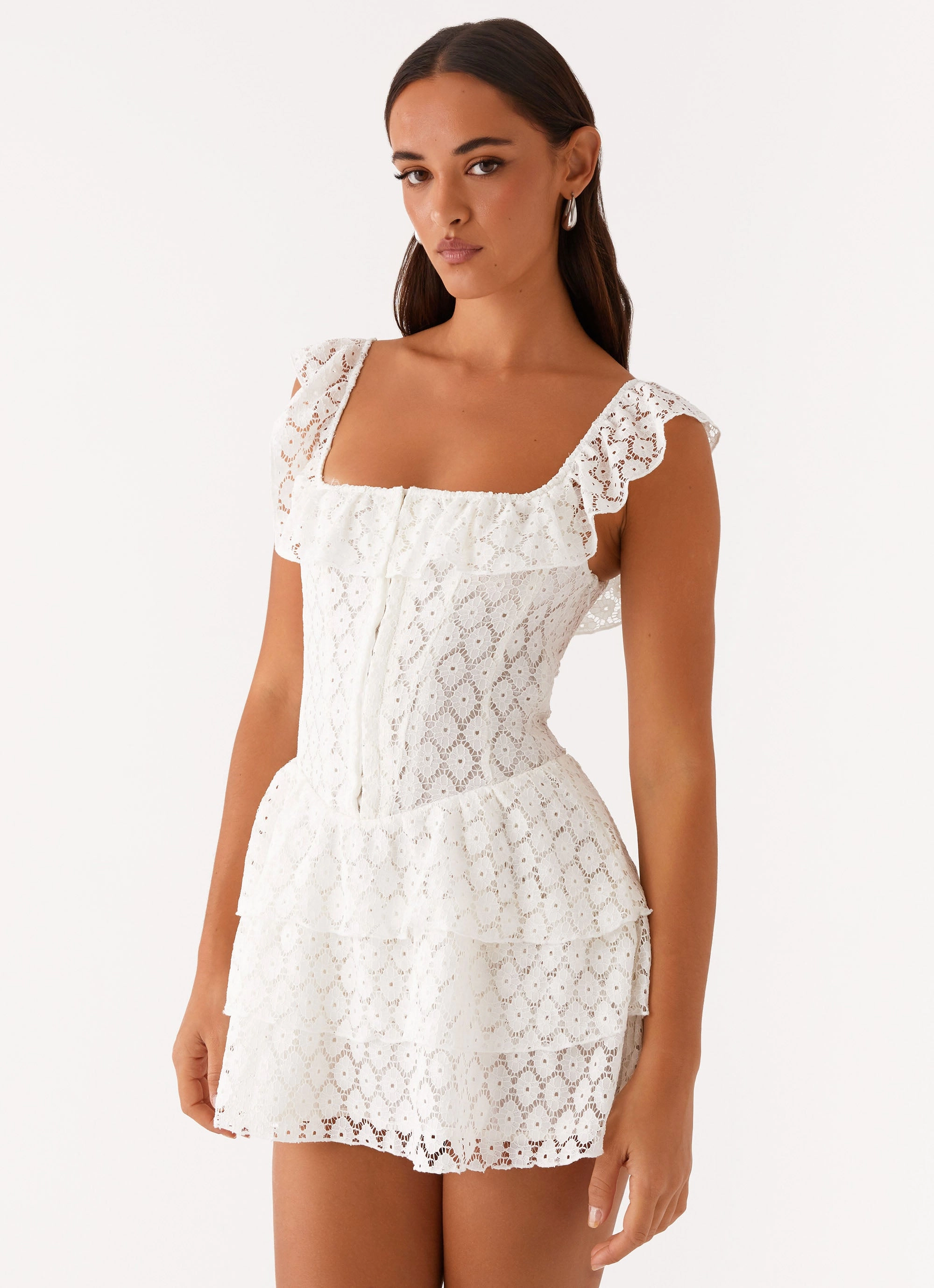 Statement Look single wear Paradise Dreams Corset Mini Dress - White