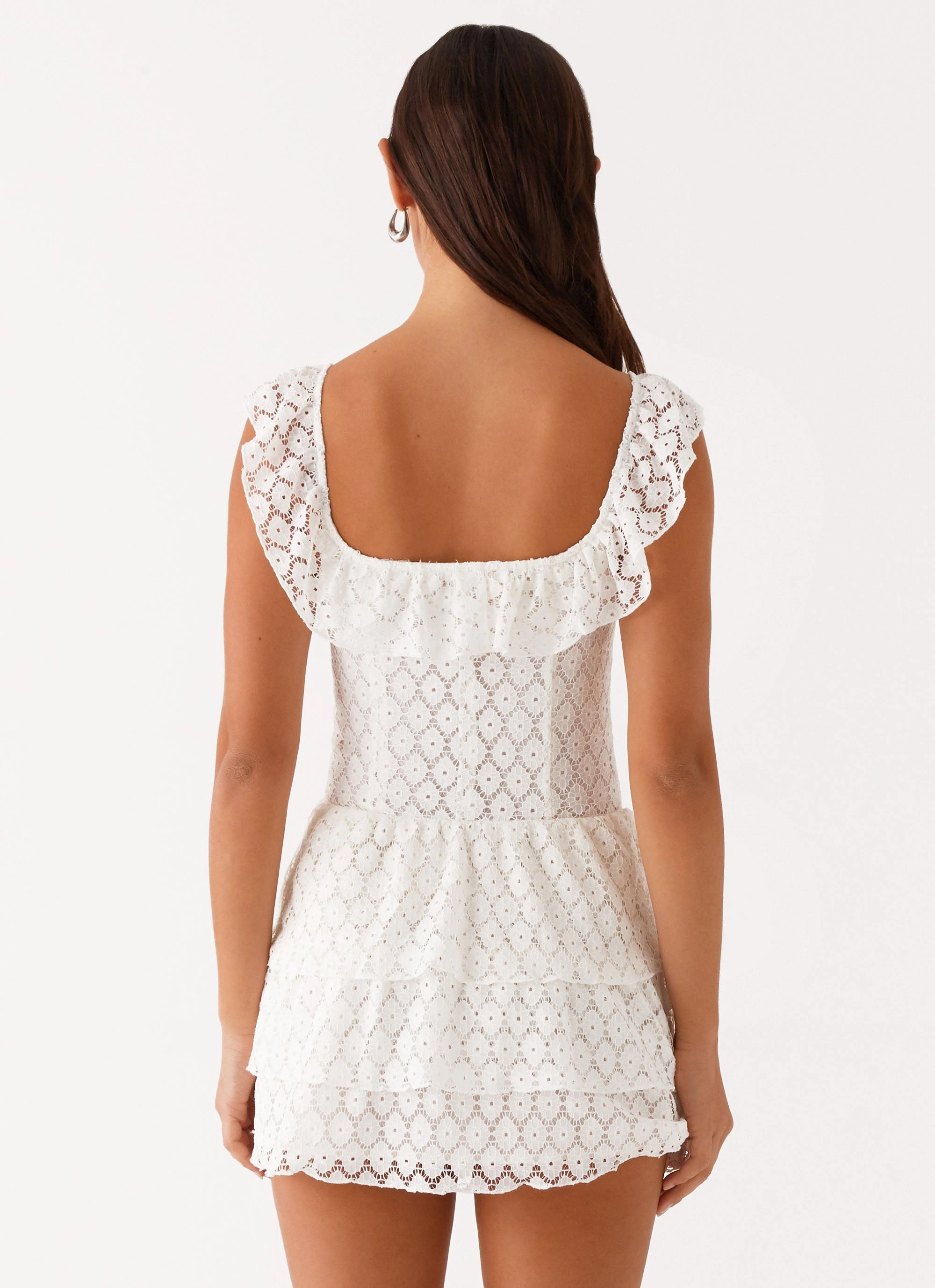 Paradise Dreams Corset Mini Dress - White Balanced feel