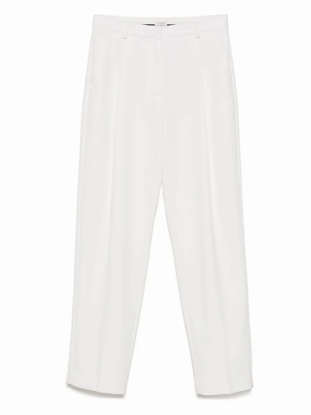 Flexible Knee Articulation Tailored Pleat Pant in White