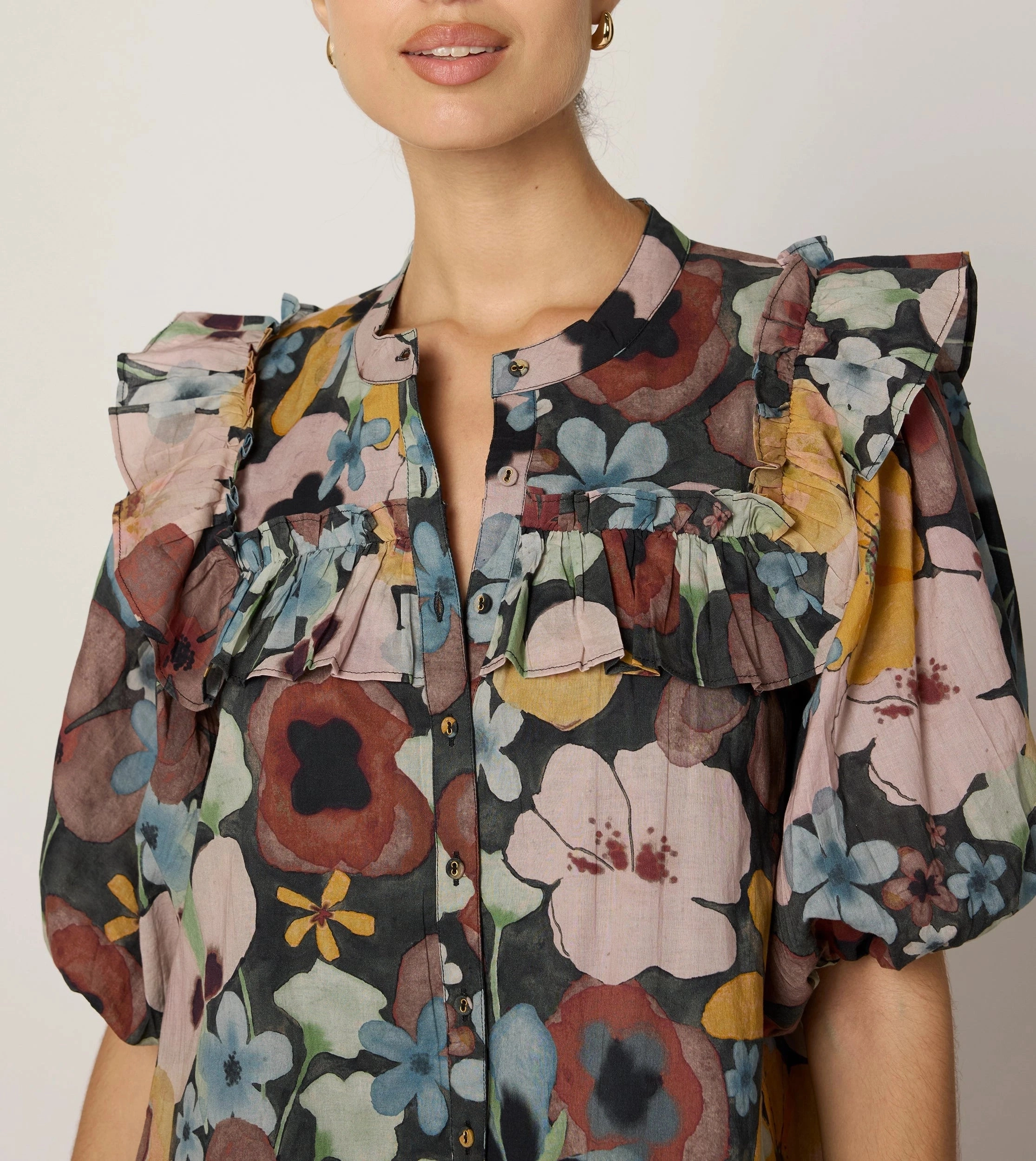 Tatiana Mini Dress | Foraged Violets Modern Movement Cool Tone