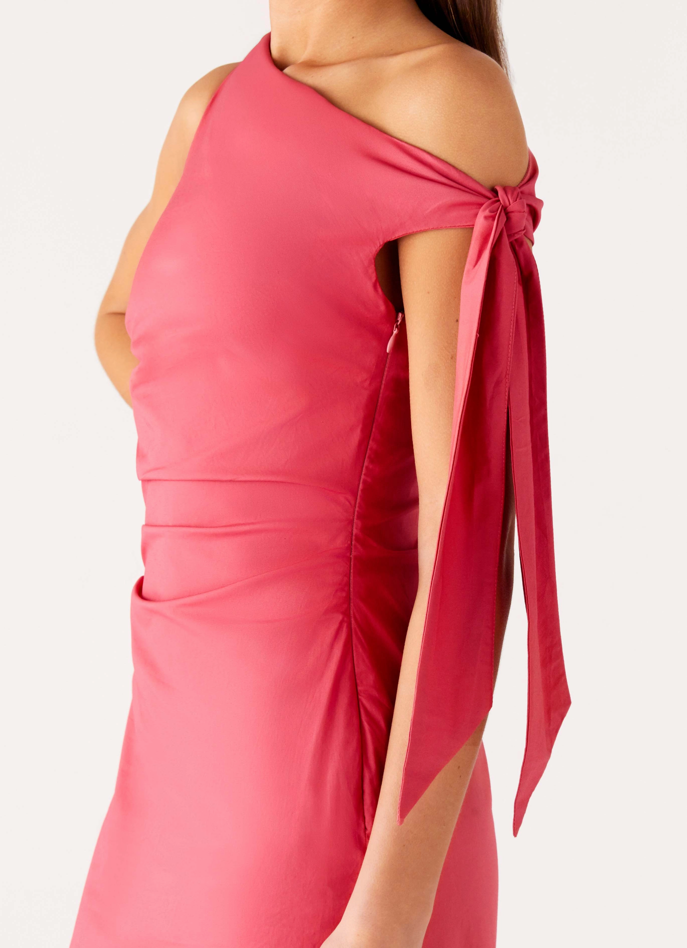 Marella Maxi Dress - Coral London Edge Sunset Glow