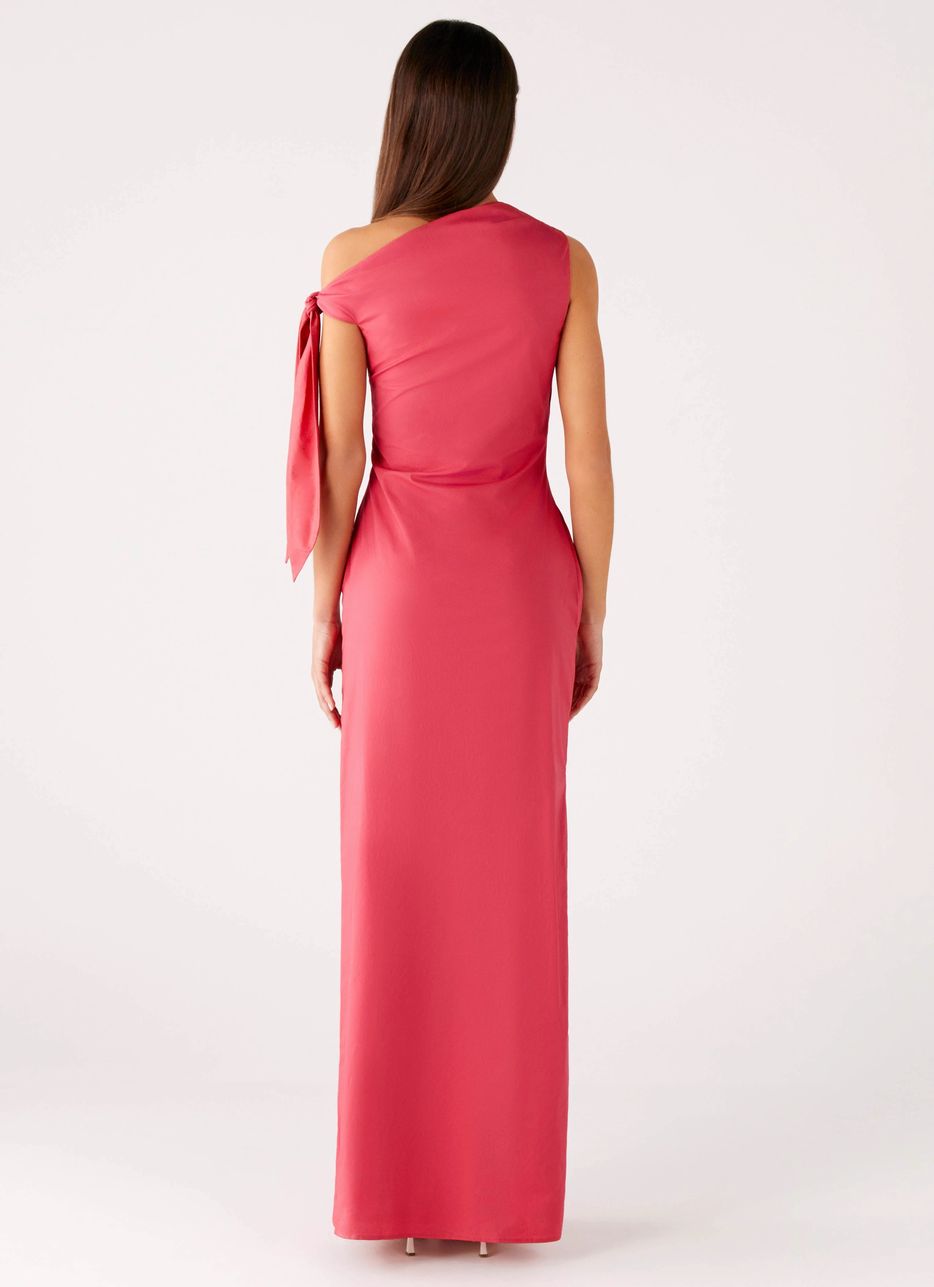 Marella Maxi Dress - Coral Soft Curve Natural Fit