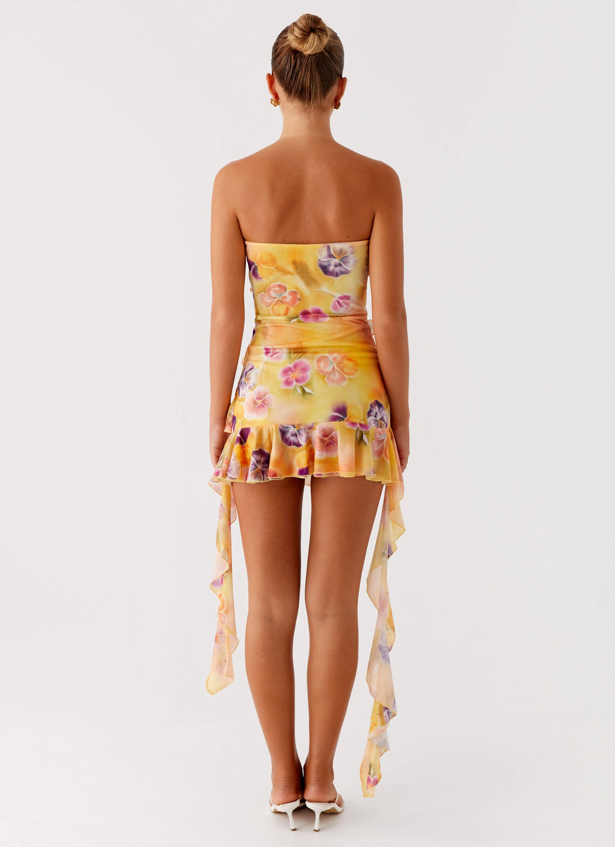 EasyCareMaterial Loose Fit Macey Mini Dress - Sunburst Floral