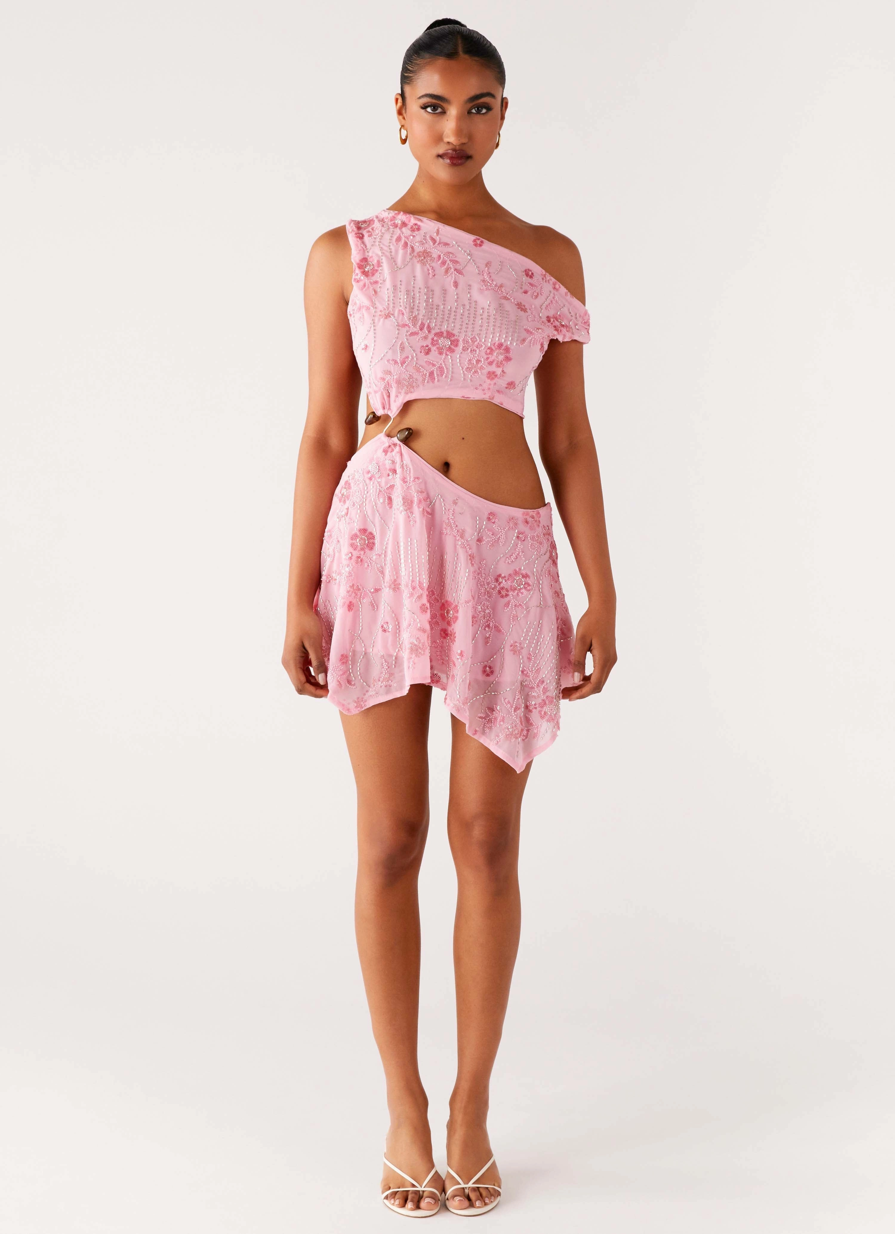 Light Mood Aletta Sequin Mini Dress - Pink