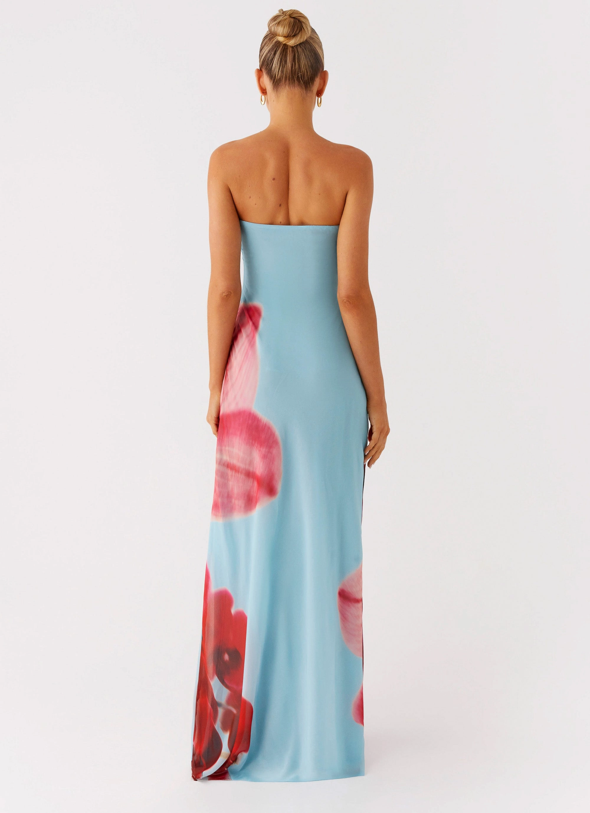 Soft and Light Quiet Glow Amelle Maxi Dress - Turquoise Bloom