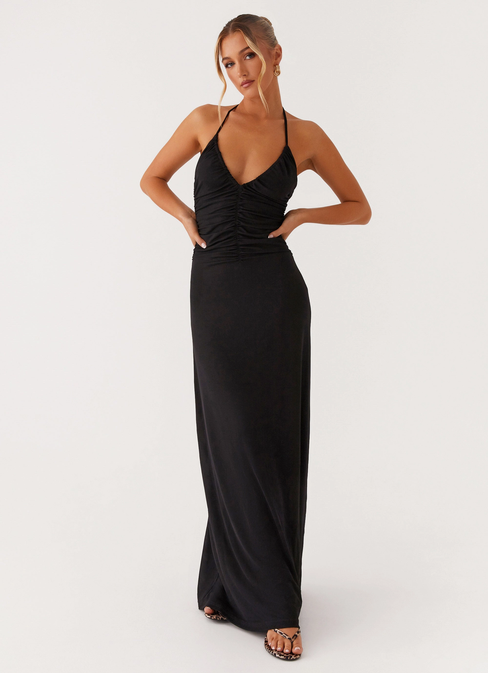 Kansas Maxi Dress - Black hypoallergenic Soft Finish