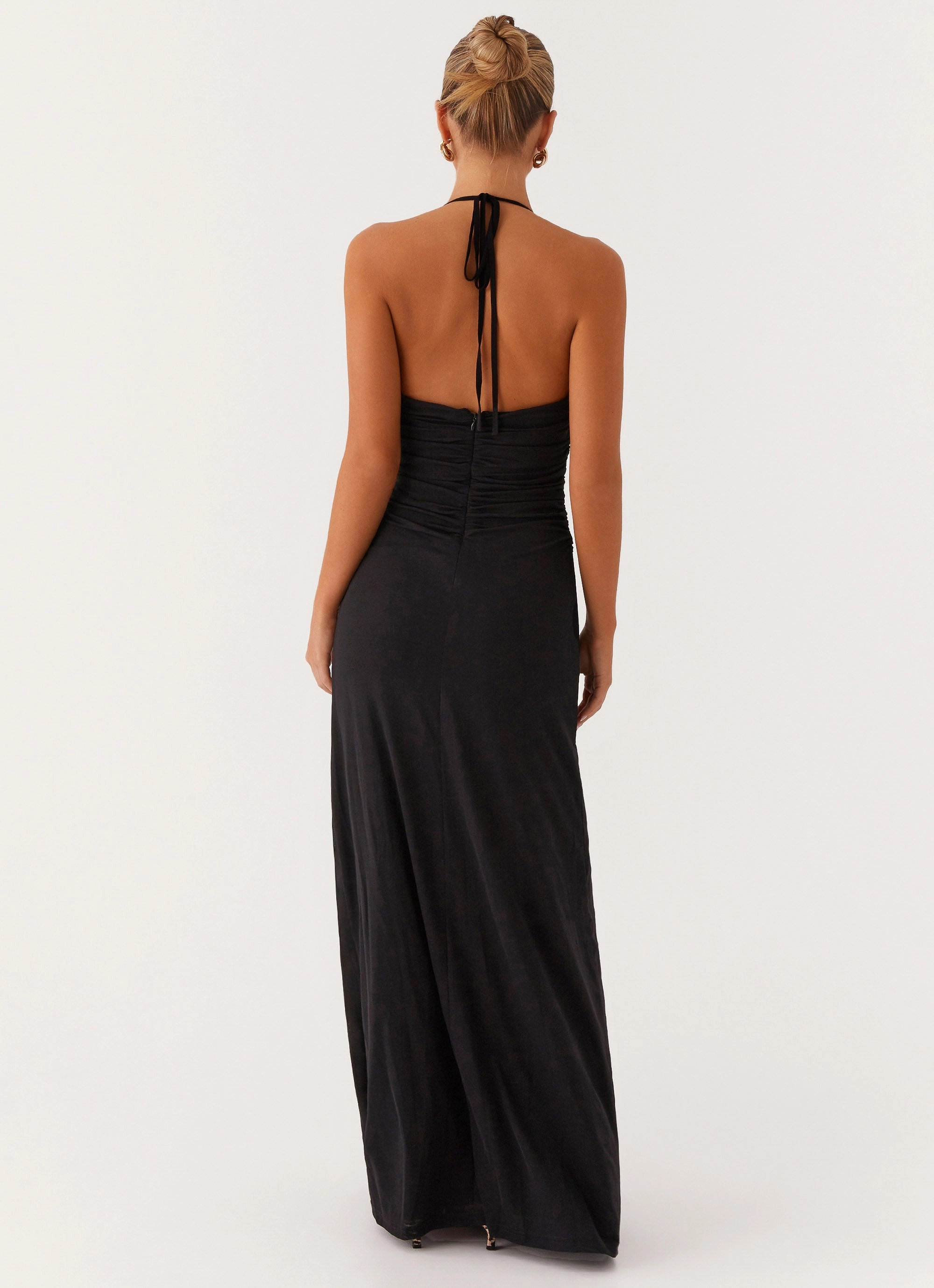 Kansas Maxi Dress - Black All-Occasion Look Statement-Buttons