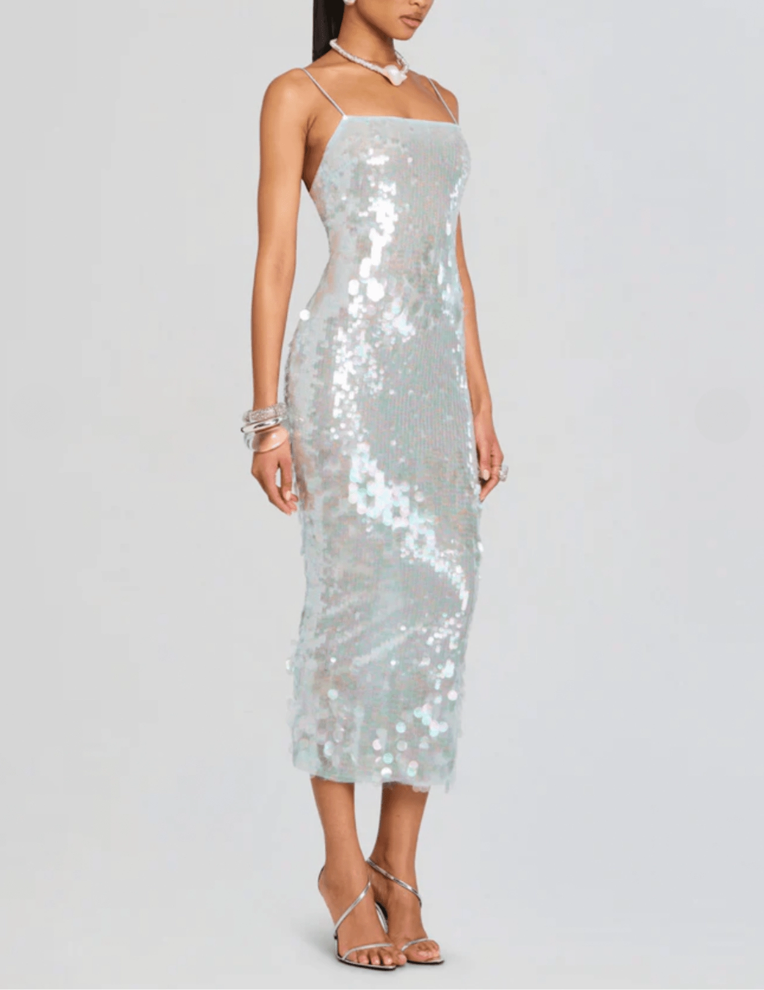 Chic Style Retrof??te Alana Sequin Midi Dress